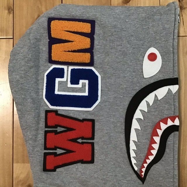 Bape BAPE WGM shark full zip hoodie a bathing ape Size US L / EU 52-54 / 3 - 5 Thumbnail