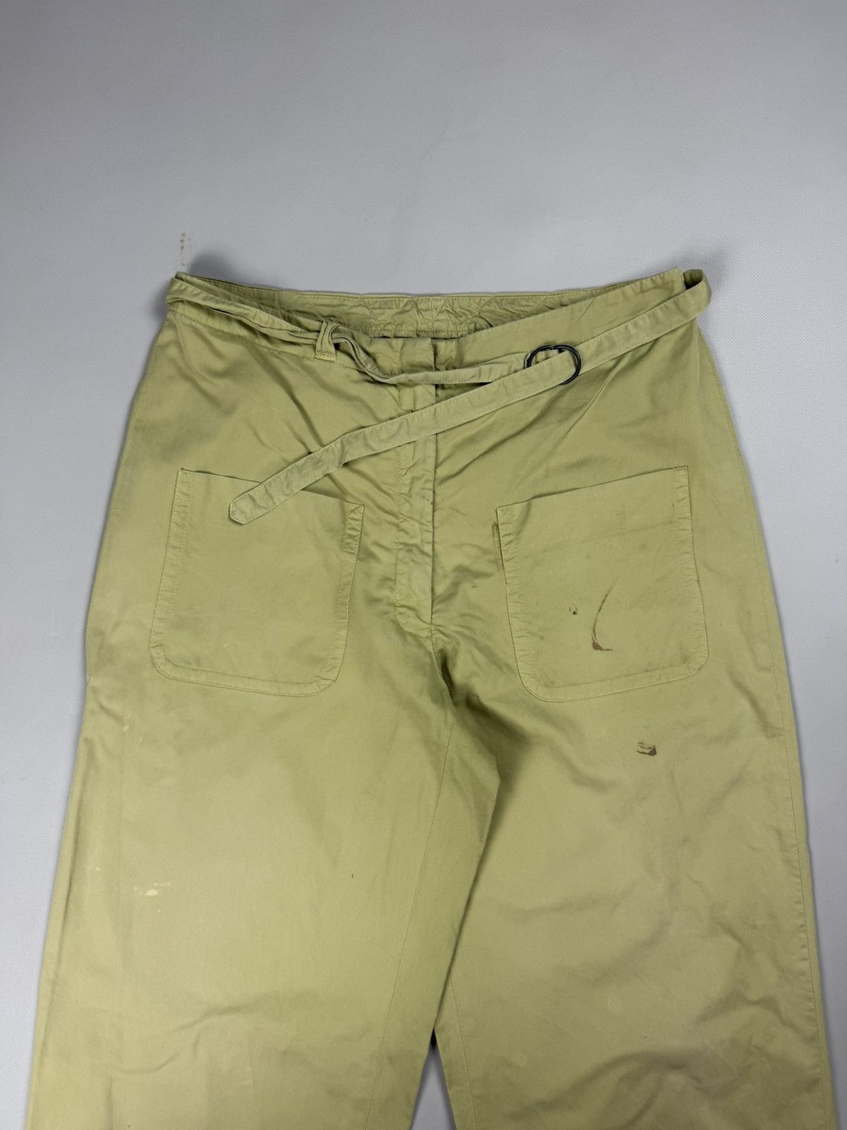 Dries Van Noten Dries Van Noten Ladies Cropped Fatigue Chino Pants Trousers Size 25" / US 0 / IT 36 - 5 Thumbnail