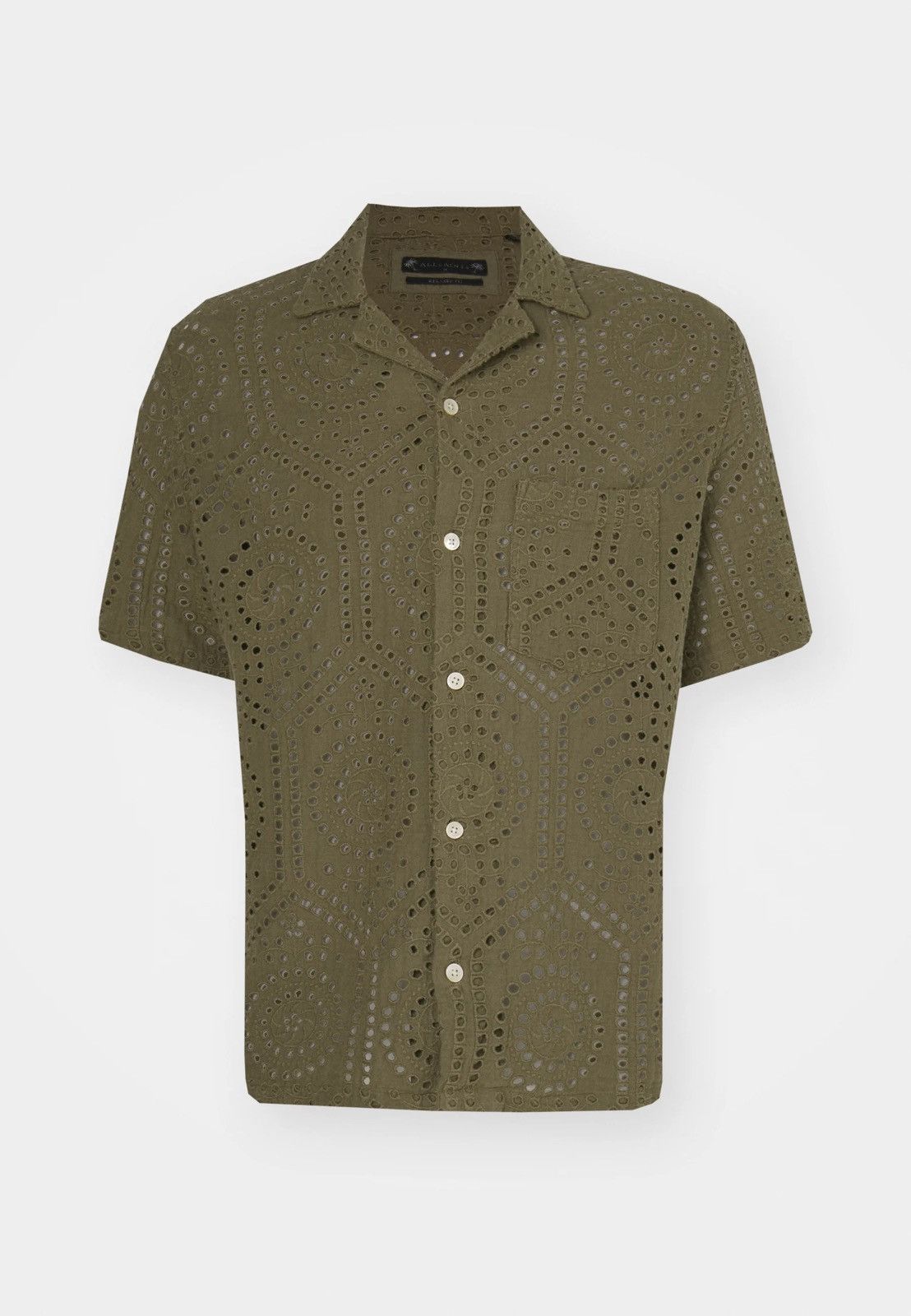 Allsaints !DS! SS23 Allsaints Pueblo SS Laser Swamp Green Shirt Size US M / EU 48-50 / 2 - 3 Thumbnail