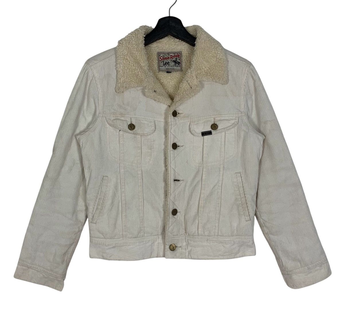 Lee × Vintage Lee Storm Rider Clothing Sherpa StreetWear Corduroy Jacket Size S / US 4 / IT 40 - 2 Thumbnail