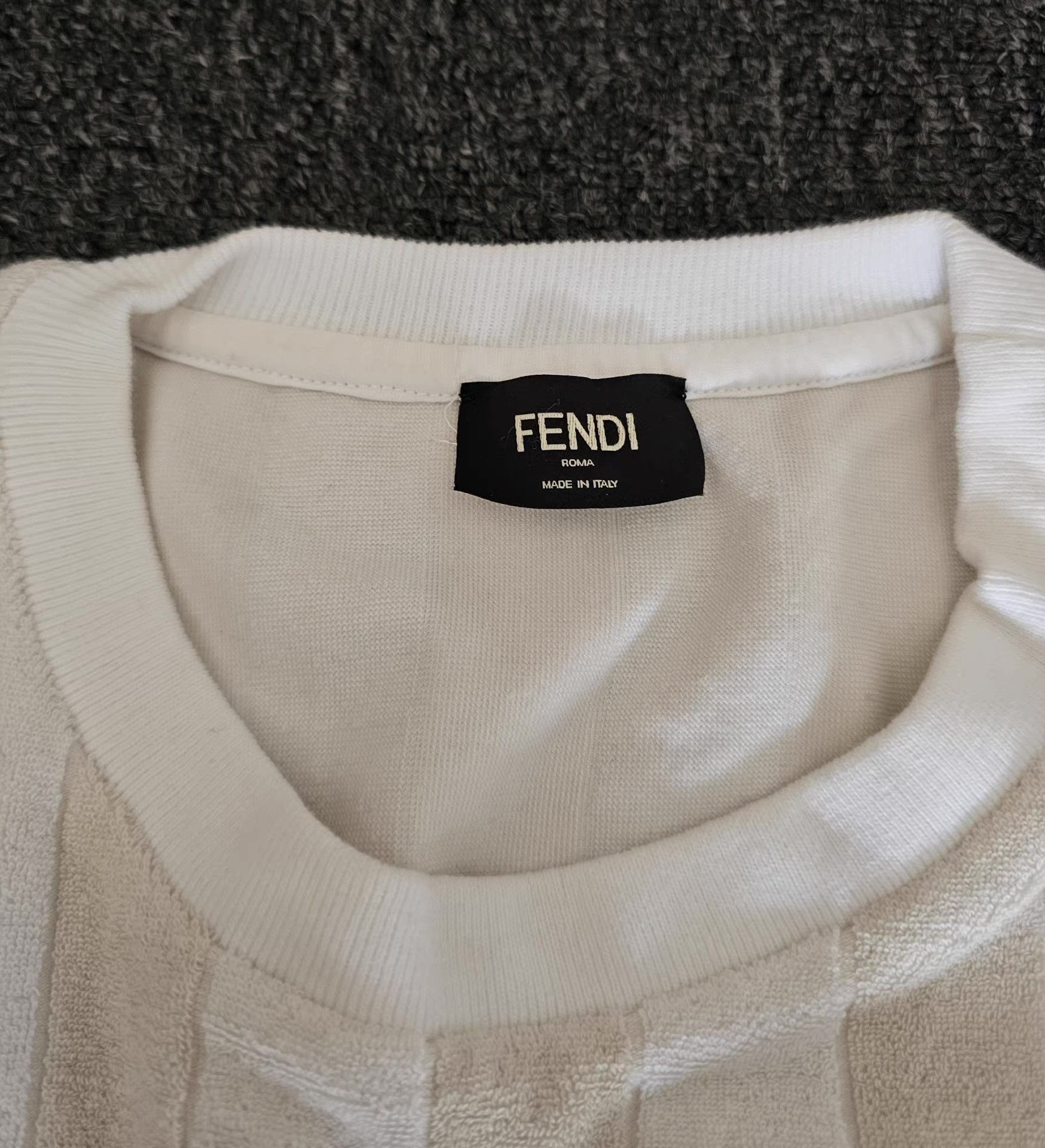 Fendi FENDI striped towel short-sleeve T-shirt Size US XL / EU 56 / 4 - 4 Thumbnail