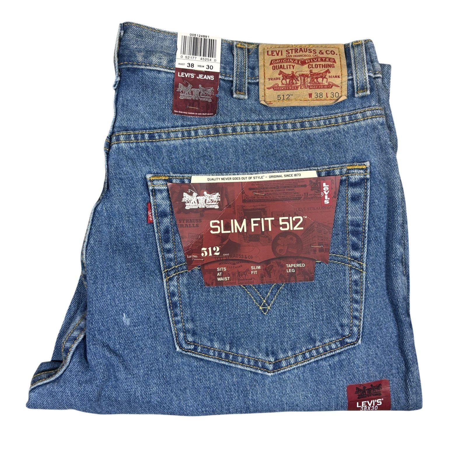 Levi's vintage y2k 2004 NWT Levis Slim Fit 512 Deadstock jeans 38 Size US 38 / EU 54 - 4 Thumbnail