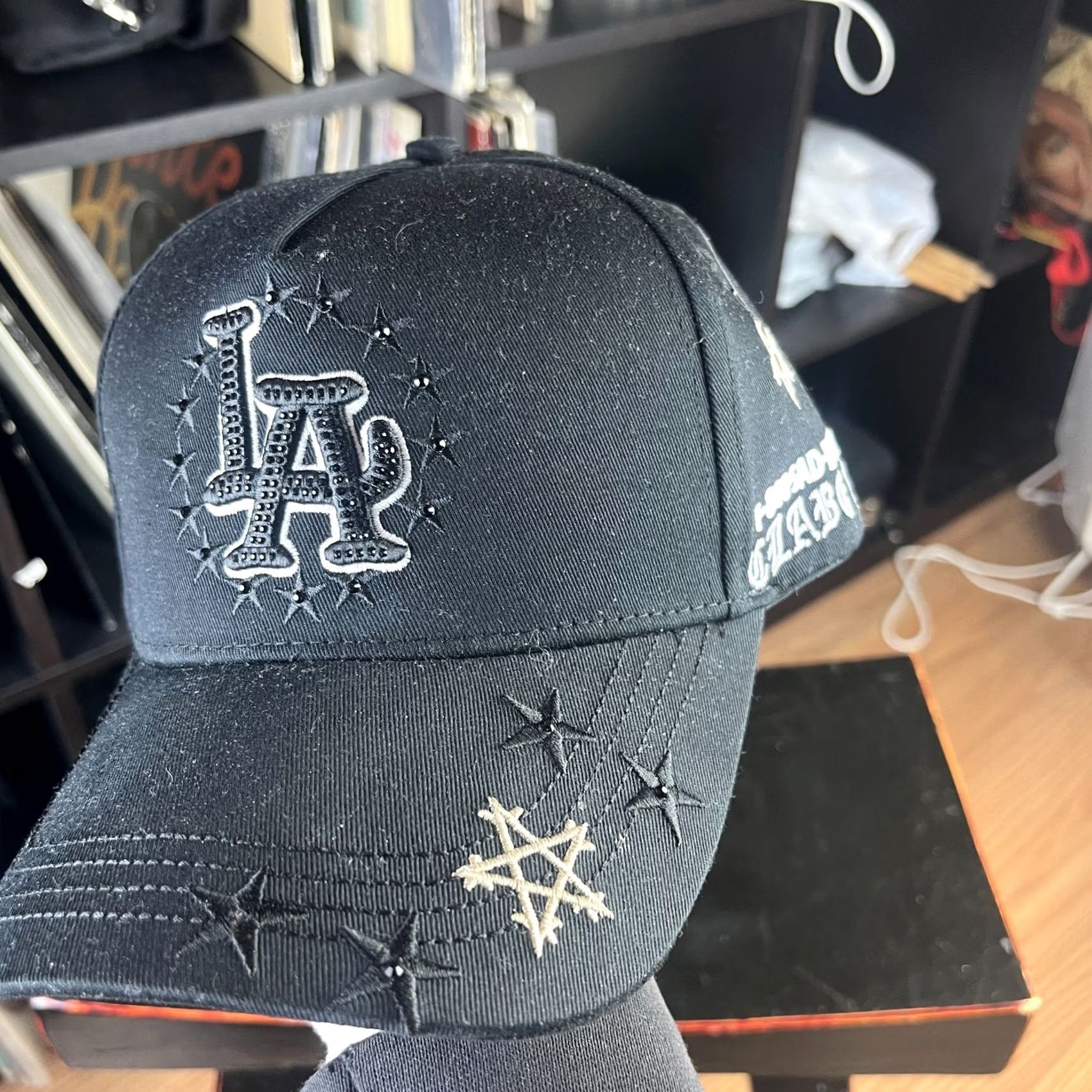 Vintage dandy hats Junior H Sad Boyz Snapback Hat Black OS Snapback Hat Boys Mens Size ONE SIZE - 2 Thumbnail