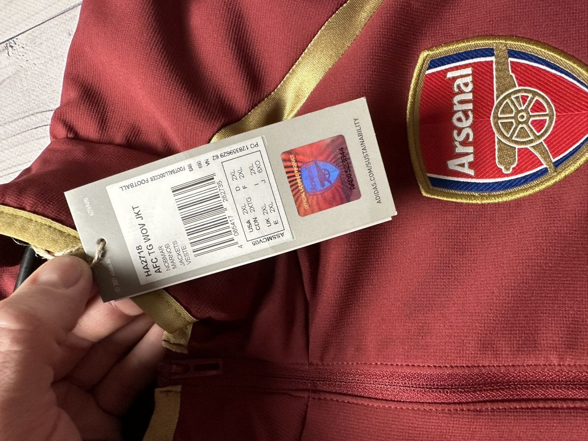 Vintage adidas Arsenal soccer track jacket rare 2006 XXL