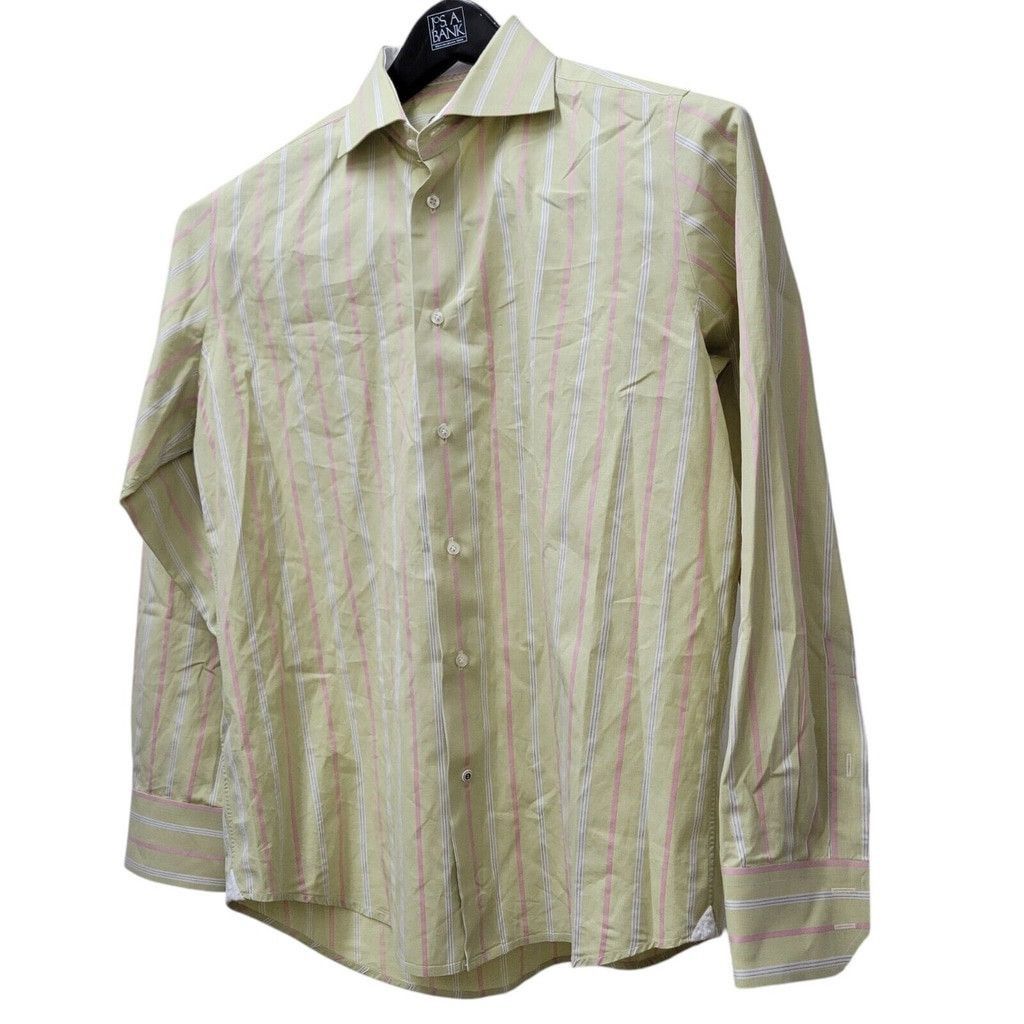 Robert Graham Robert Graham Men's Stripe Dress Shirt Large Pre-owned Size US L / EU 52-54 / 3 - 3 Thumbnail