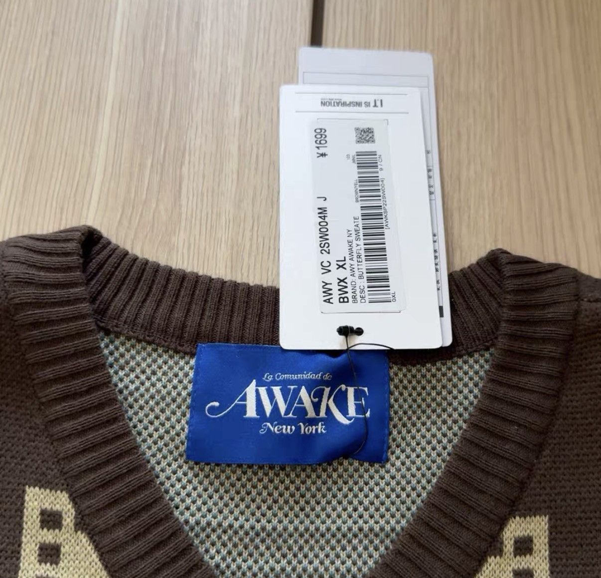 Awake NY Awake NY Butterfly Knit Vest J44 Size US XL / EU 56 / 4 - 2 Thumbnail