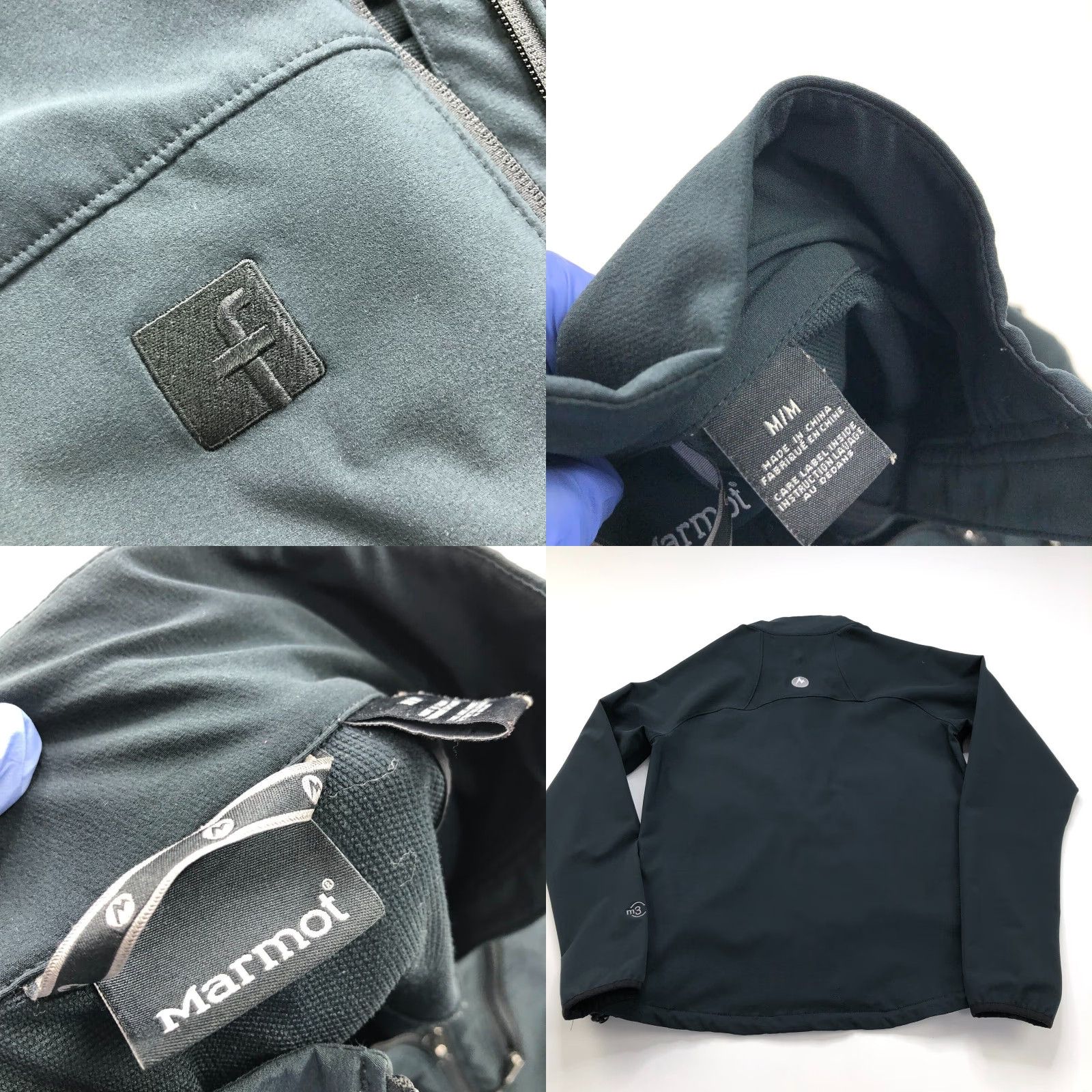 Marmot Marmot Tempo M3 Black LOGO Womens Full Zip Mock Neck Jacket 98300 Size M / US 6-8 / IT 42-44 - 8 Thumbnail