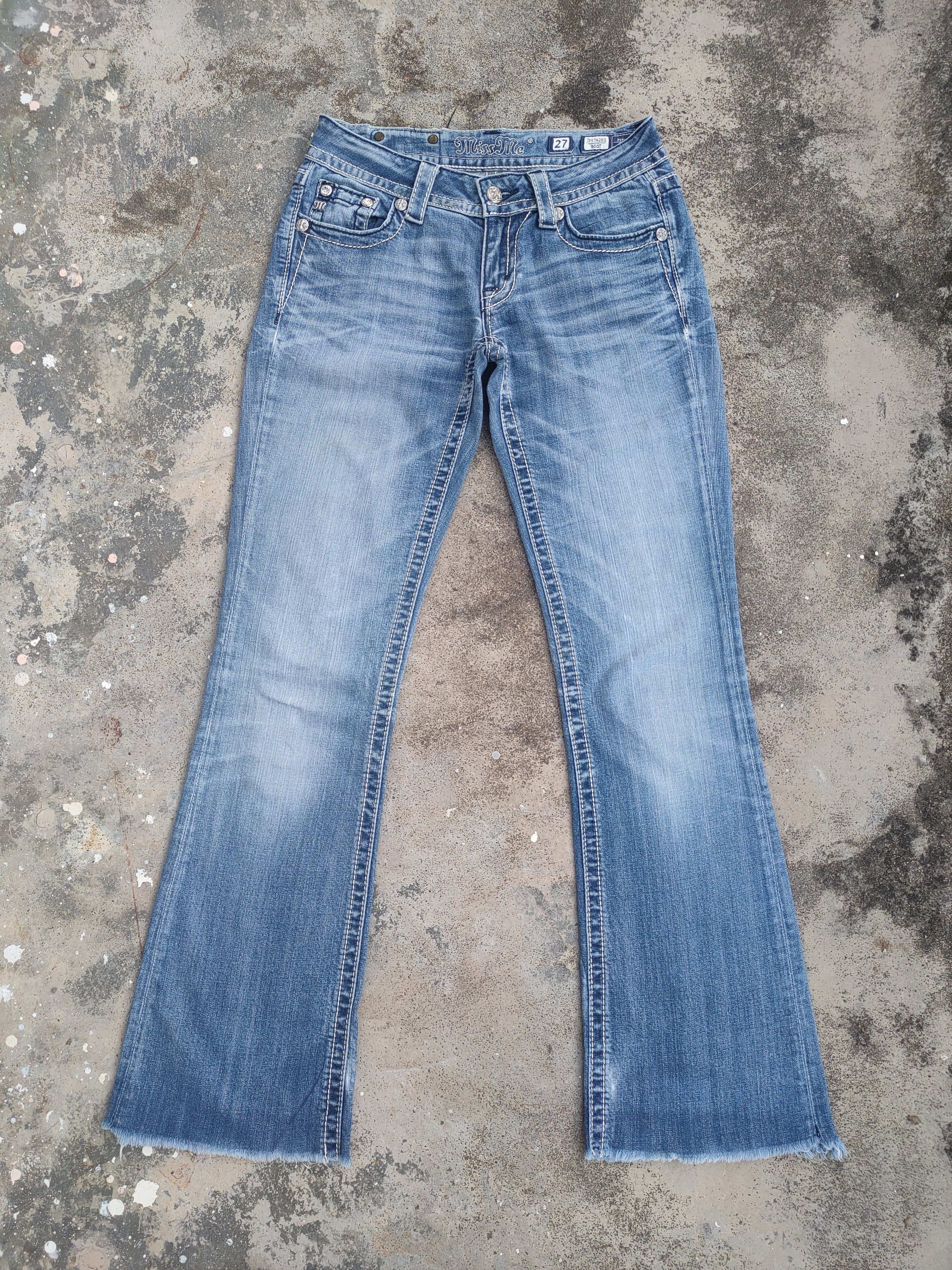 Japanese Brand VINTAGE FLARE WOMAN MISS ME WING JEANS DENIM PANTS Size US 29 - 2 Thumbnail