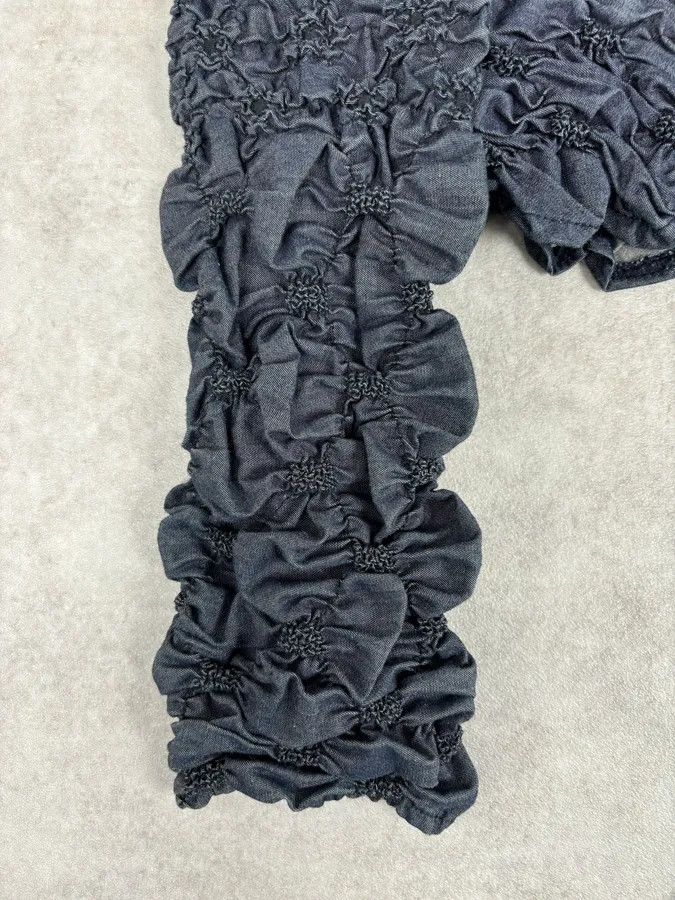Kenzo Kenzo Navy Deconstructed Pleats Abstract Denim Jacket Size S / US 4 / IT 40 - 9 Thumbnail