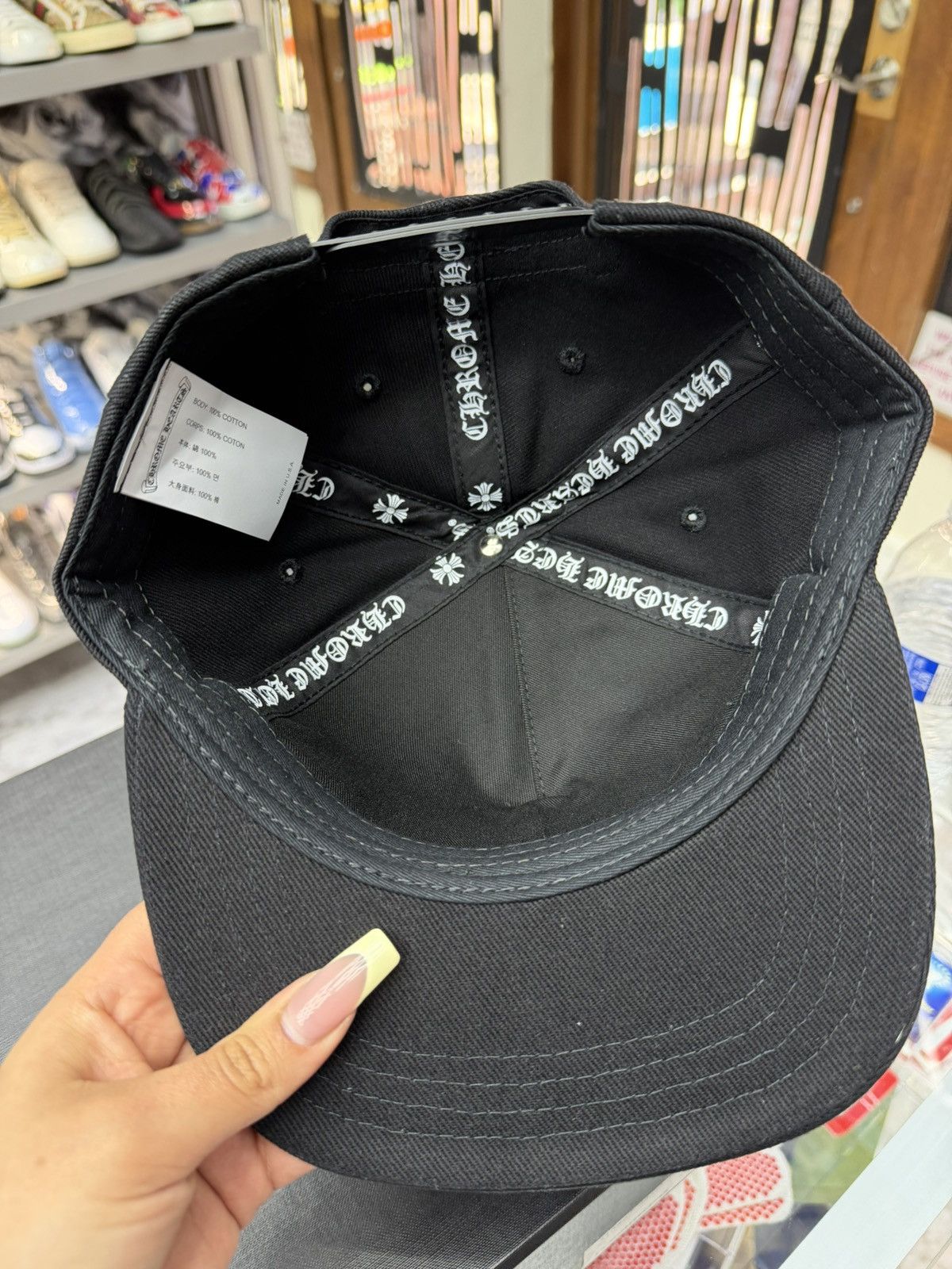 Chrome Hearts Chrome Heart RS3 Baseball Hat Size ONE SIZE - 8 Thumbnail