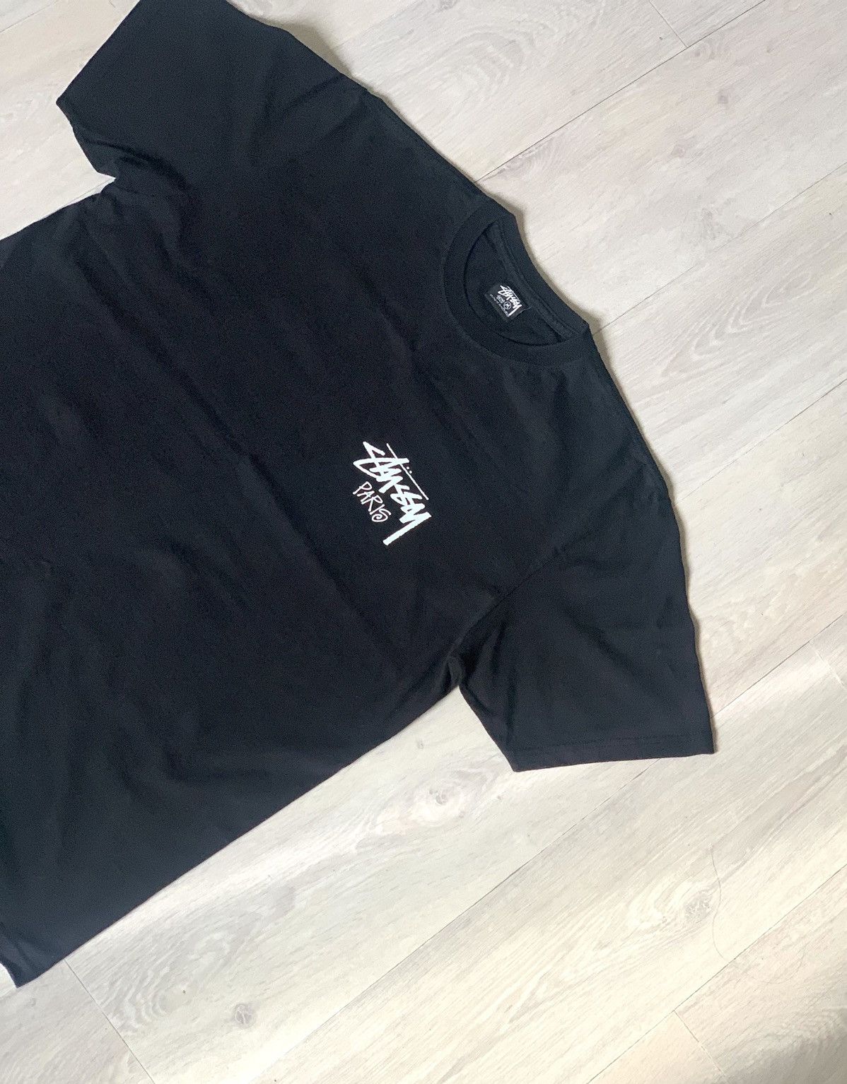 Stussy Stussy Stock « Paris » Tee Black - Size M Size US M / EU 48-50 / 2 - 4 Thumbnail
