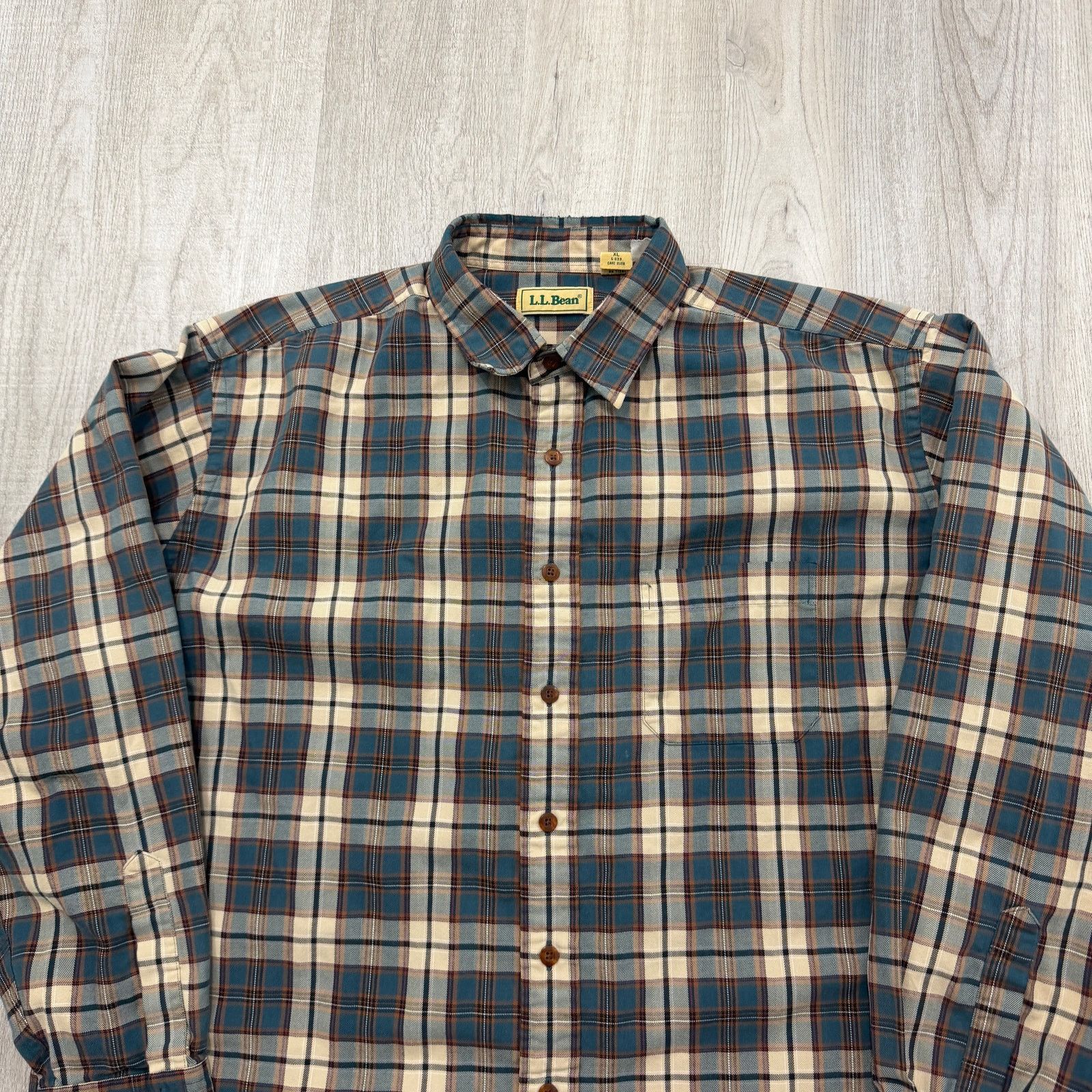 L.L. Bean Vintage LL Bean Flannel Shirt Men's Extra Large Plaid Button Size US XL / EU 56 / 4 - 2 Thumbnail