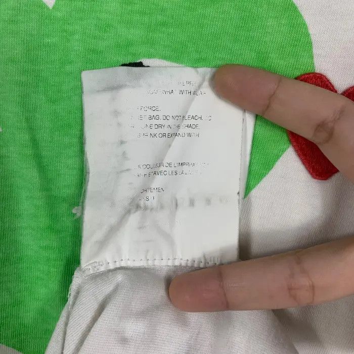 Comme des Garcons Vintage COMME DES GARCONS Play Double Love Tee Shirt Size M / US 6-8 / IT 42-44 - 5 Thumbnail