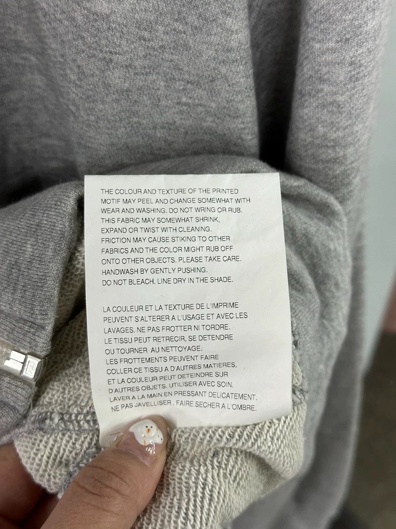 Comme des Garcons Comme des Garcons Grey love zipper hooded sweater coat Size M / US 6-8 / IT 42-44 - 8 Thumbnail