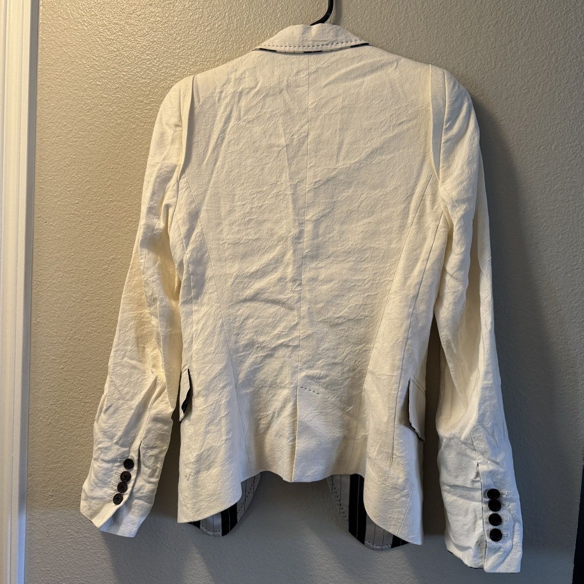 Ann Demeulemeester Ann D Crepe Blazer with Satin Lining Size XS / US 0-2 / IT 36-38 - 5 Thumbnail