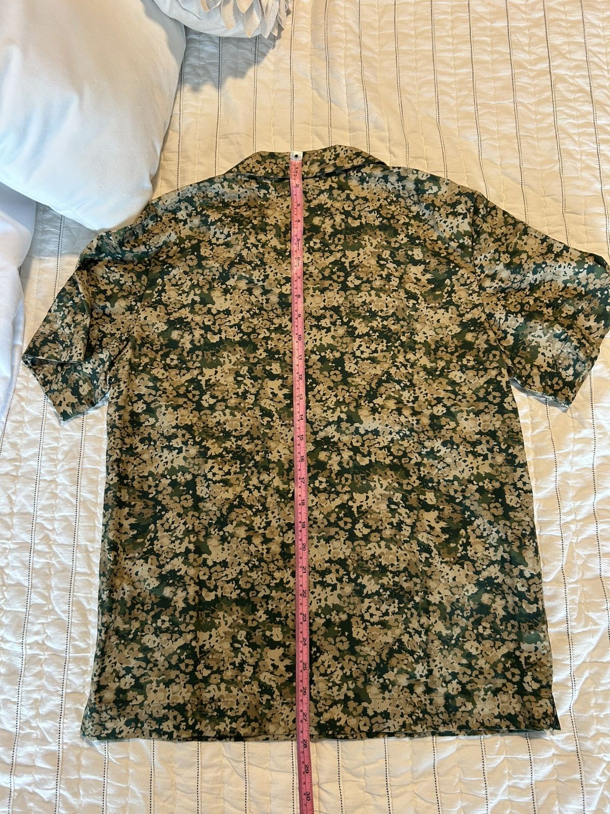 A.P.C. APC Lloyd Floral Camo Short Sleeve Shirt Size US S / EU 44-46 / 1 - 6 Thumbnail