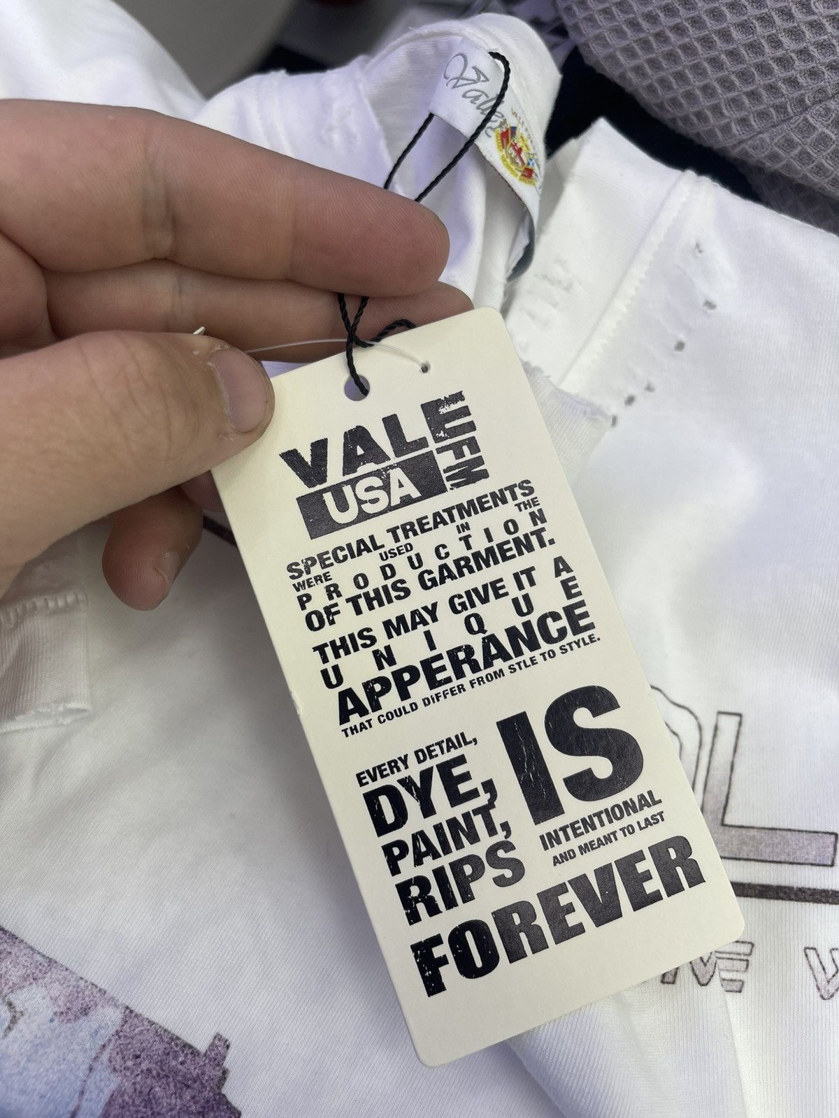 Vale Vale lives tee “ vsx zone” (white) Size US S / EU 44-46 / 1 - 5 Thumbnail