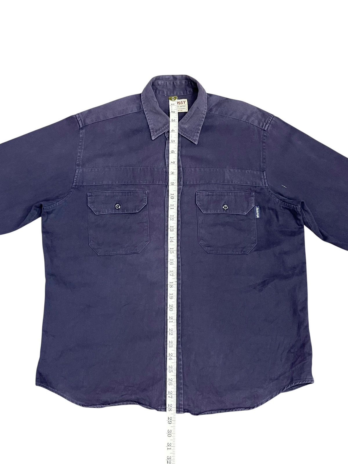 Stussy Vintage Stussy USA Blue Tag Sun Faded Button-Up Shirt (M) Size US M / EU 48-50 / 2 - 6 Thumbnail