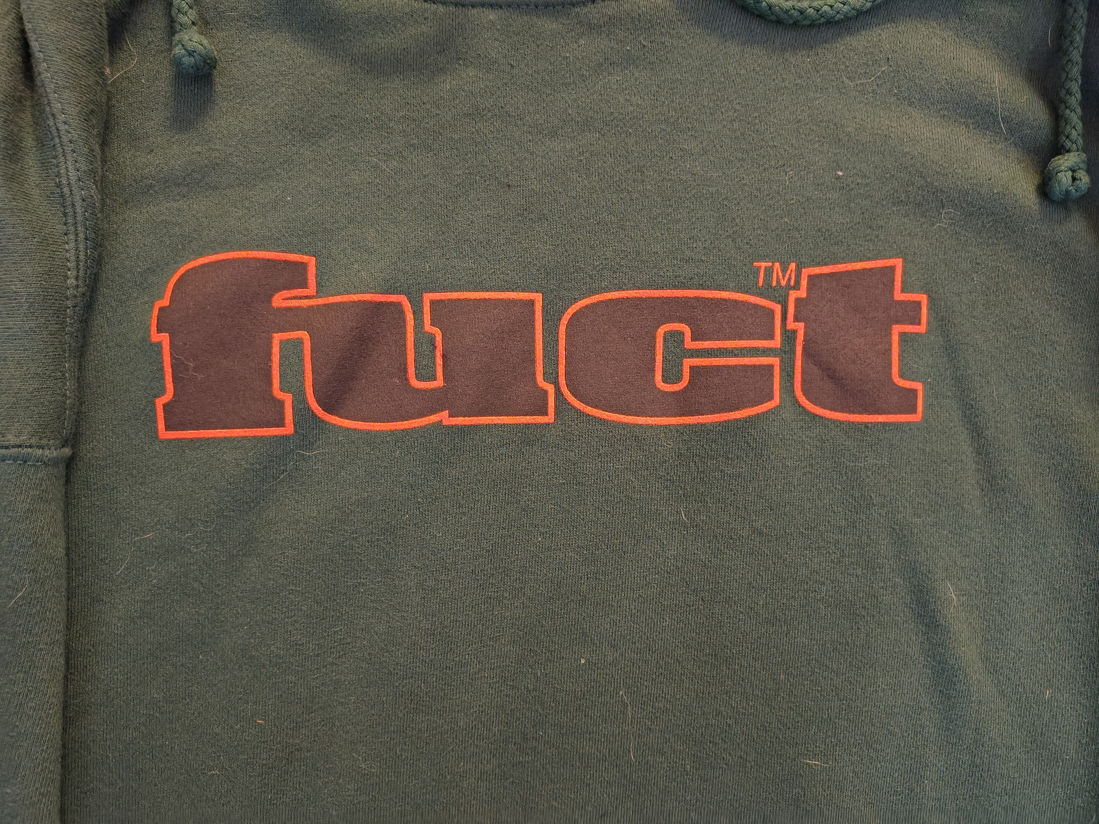FUCT Fuct Logo green hoodie with orange and black logo size XL Size US XL / EU 56 / 4 - 2 Thumbnail
