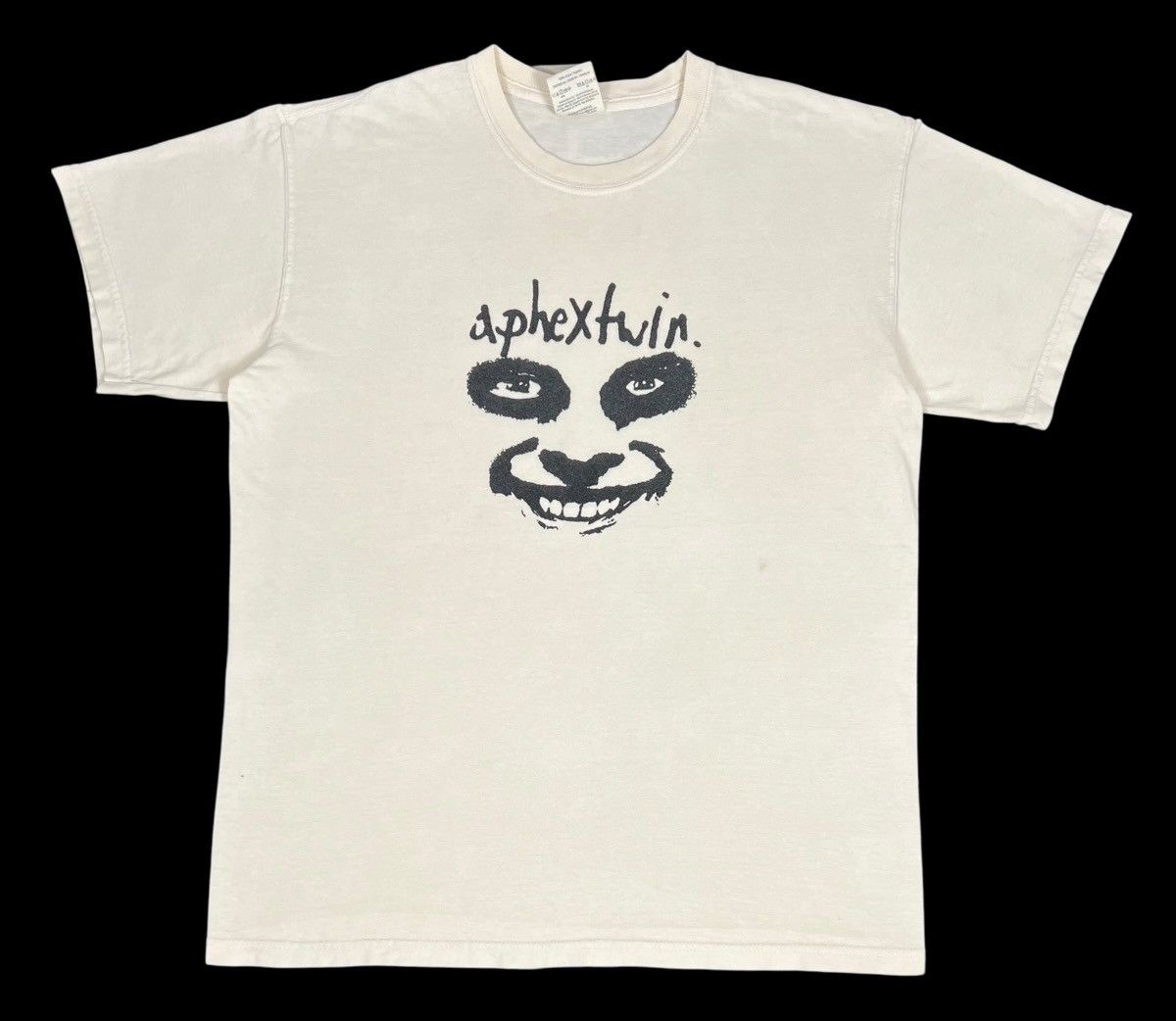 Band Tees APHEX TWIN ‘come to daddy’ Iconic Face Tee White Cream Size US M / EU 48-50 / 2 - 1 Thumbnail