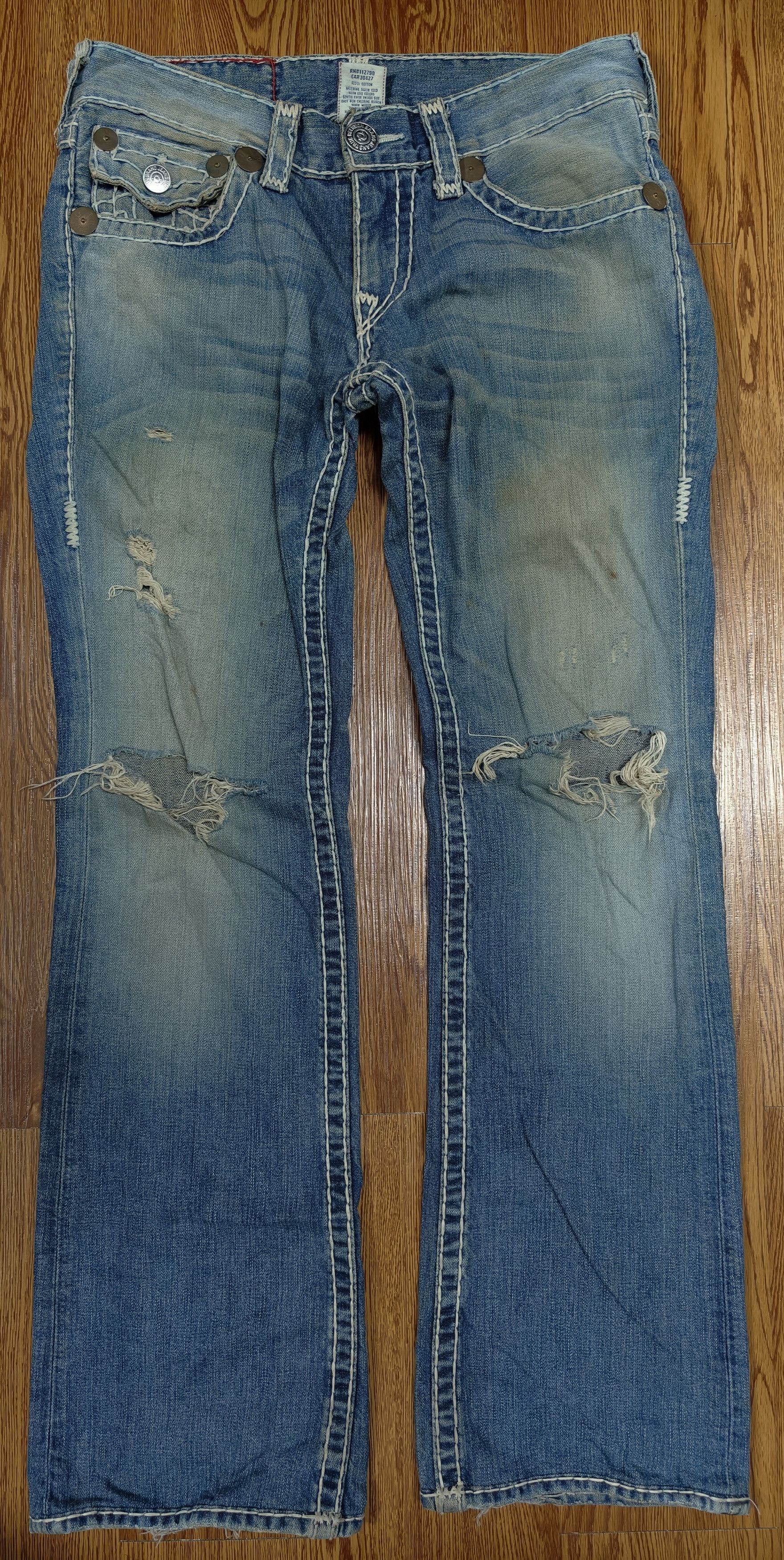 True Religion VINTAGE 2007 True Religion Jeans Size 34 BILLY SUPER T Blue Size US 34 / EU 50 - 2 Thumbnail