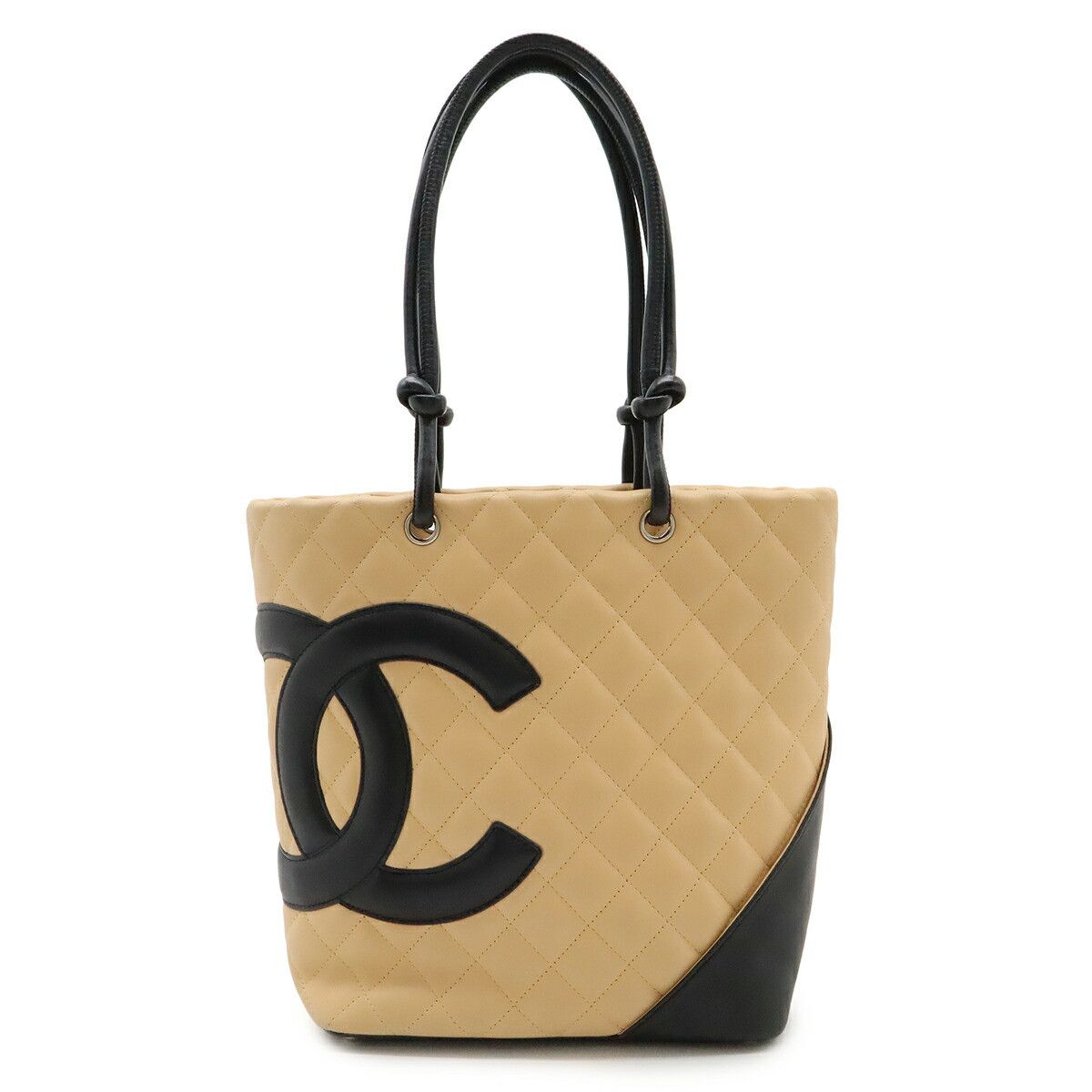 Chanel Chanel Cambon Line Soft Calf 2way Tote Bag Leather Shoulder Bag A25167 DUTY FREE for USA