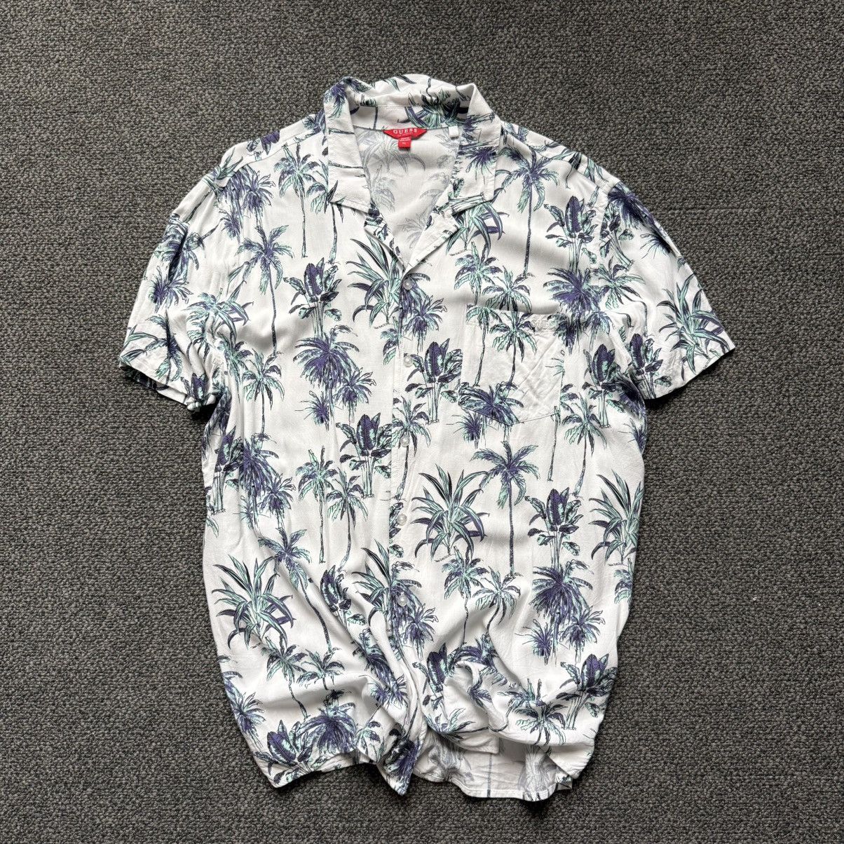 Guess Guess Tropical Palm Tree Short Sleeve Button-Up Shirt Size US L / EU 52-54 / 3 - 1 Thumbnail