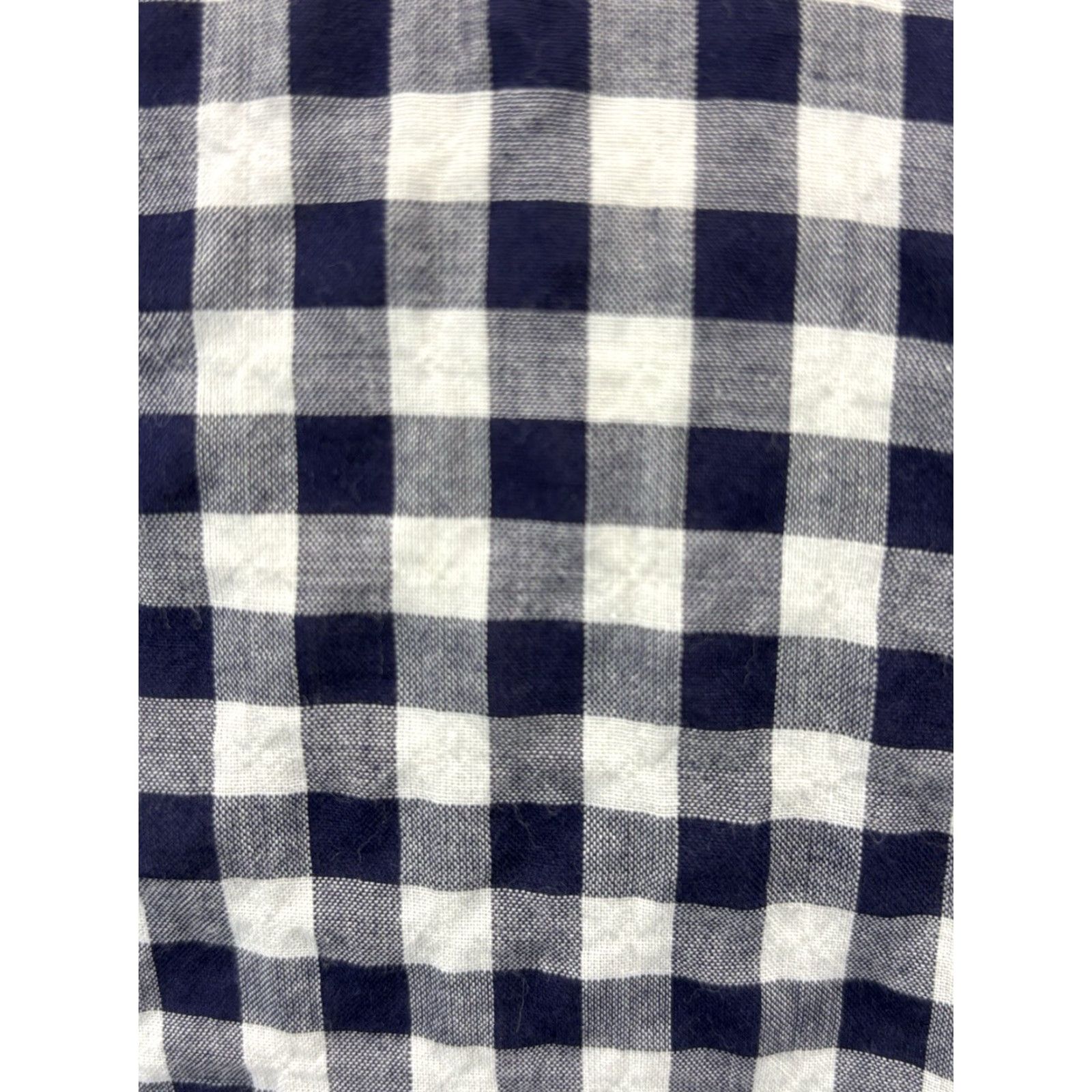 Tory Burch VINTAGE Tory Burch Gingham Shirt Tunic Women’s Size 10 Navy White Check Popover Blouse Womens Size L / US 10 / IT 46 - 6 Thumbnail