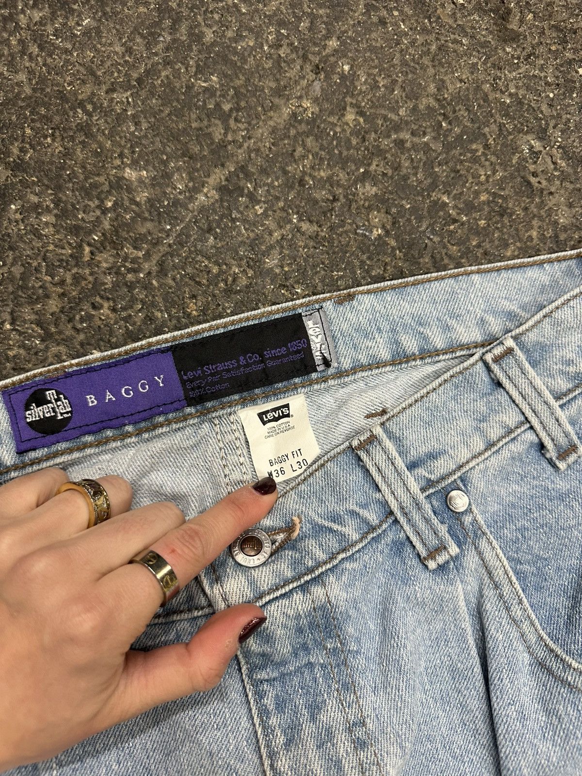 Levi's Y2k levis silvertab baggy jeans Size US 36 / EU 52 - 4 Thumbnail
