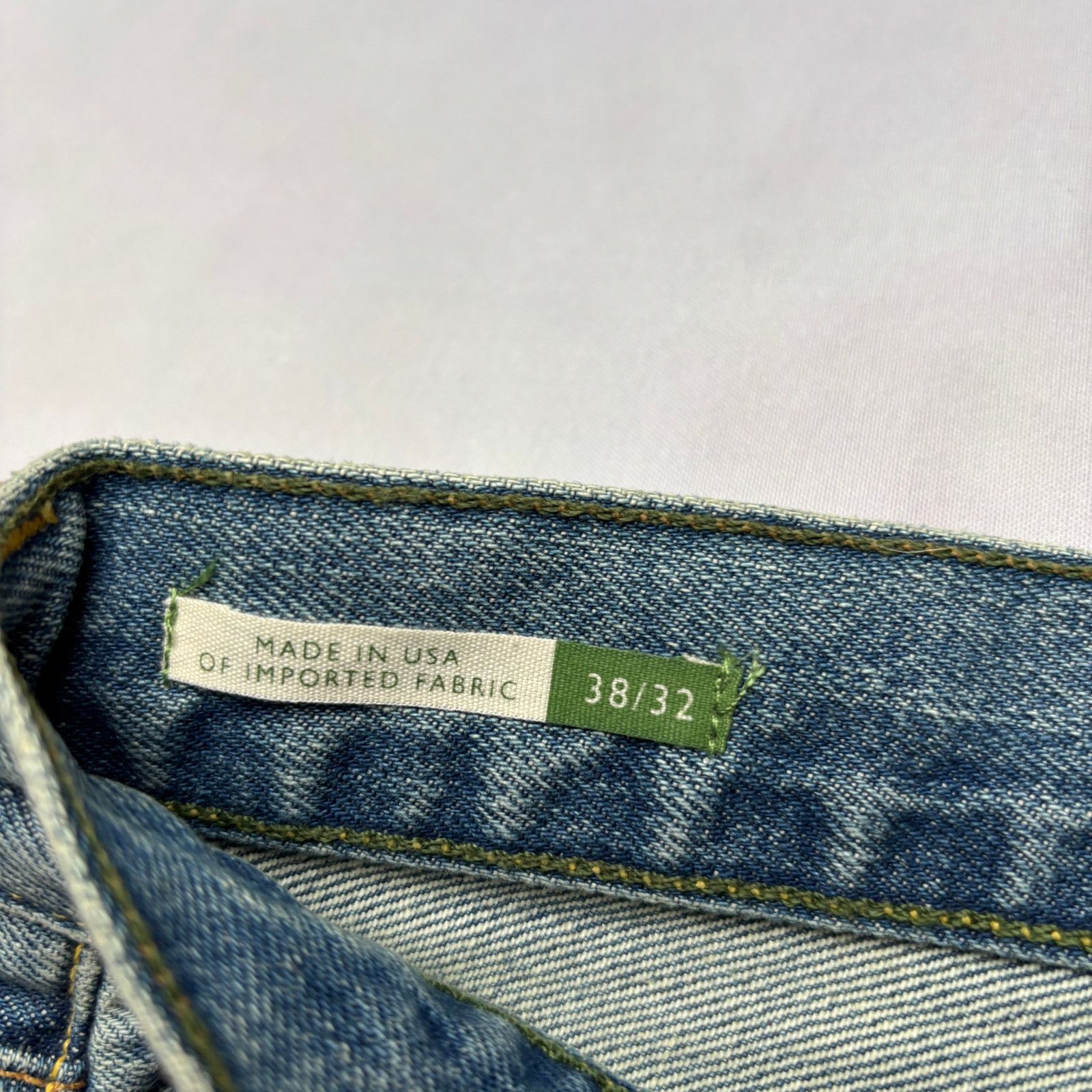 Sid Mashburn $185 Sid Mashburn Light Wash Denim 38x32 Slim Straight Jeans Size US 38 / EU 54 - 4 Thumbnail