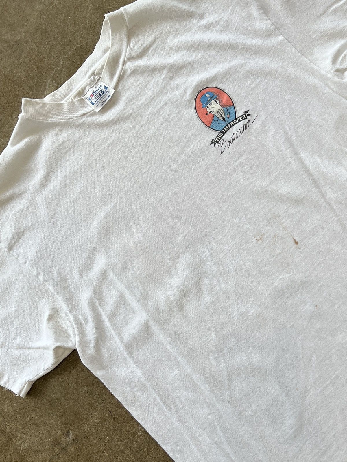 Vintage Vintage 90s The Improper Staff Bostonian Tee XL Size US XL / EU 56 / 4 - 4 Thumbnail