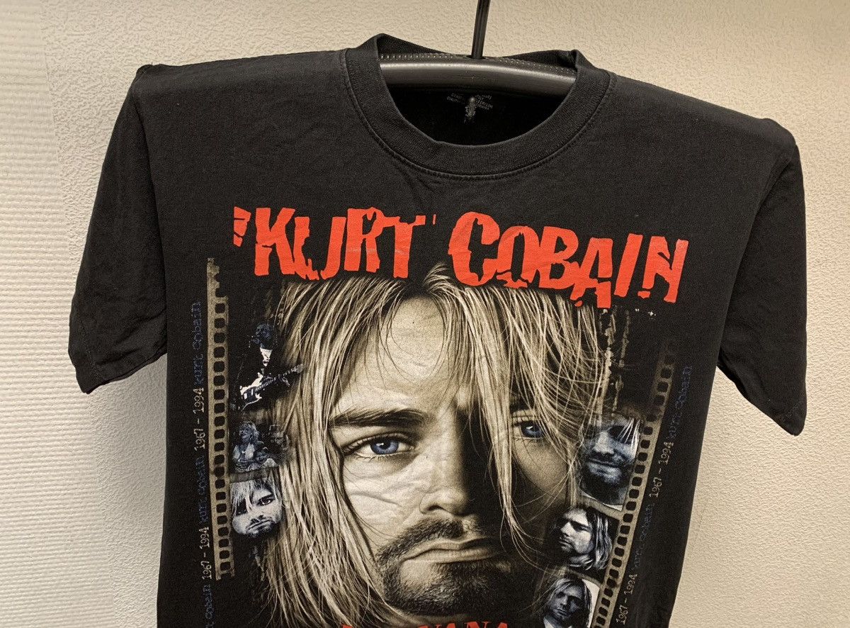 Nirvana Kurt Cobain Nirvana vintage black t-shirt 1990th M sz (blur) Size US M / EU 48-50 / 2 - 3 Thumbnail