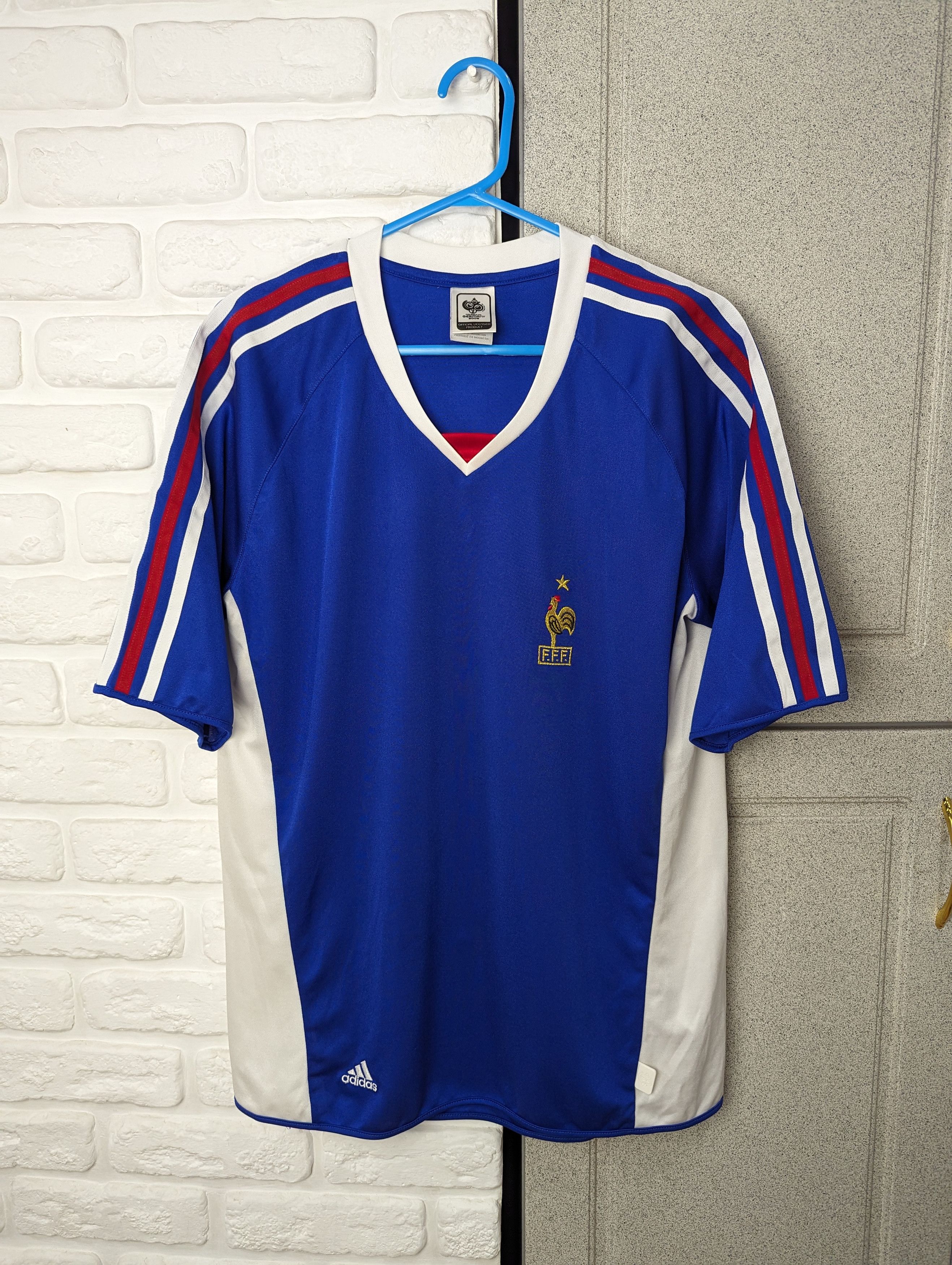 Adidas Vintage ADIDAS France FFF FIFA World Cup Germany 2006 Jersey Size US S / EU 44-46 / 1 - 1 Thumbnail
