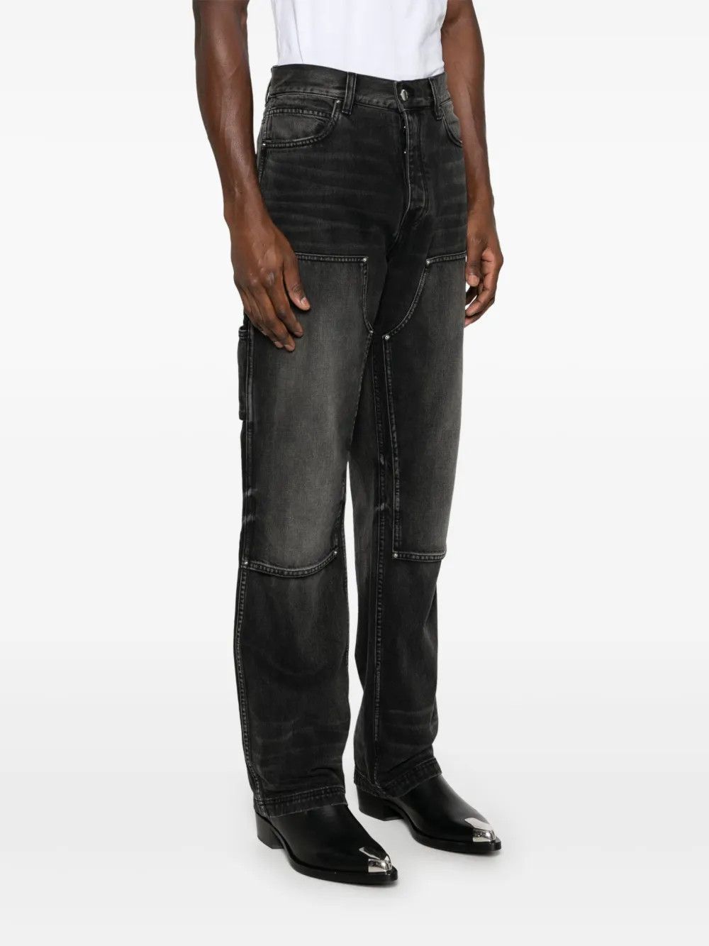 Amiri o1y0525 Cargo Denim Pant in Black Size US 40 / EU 56 - 3 Thumbnail