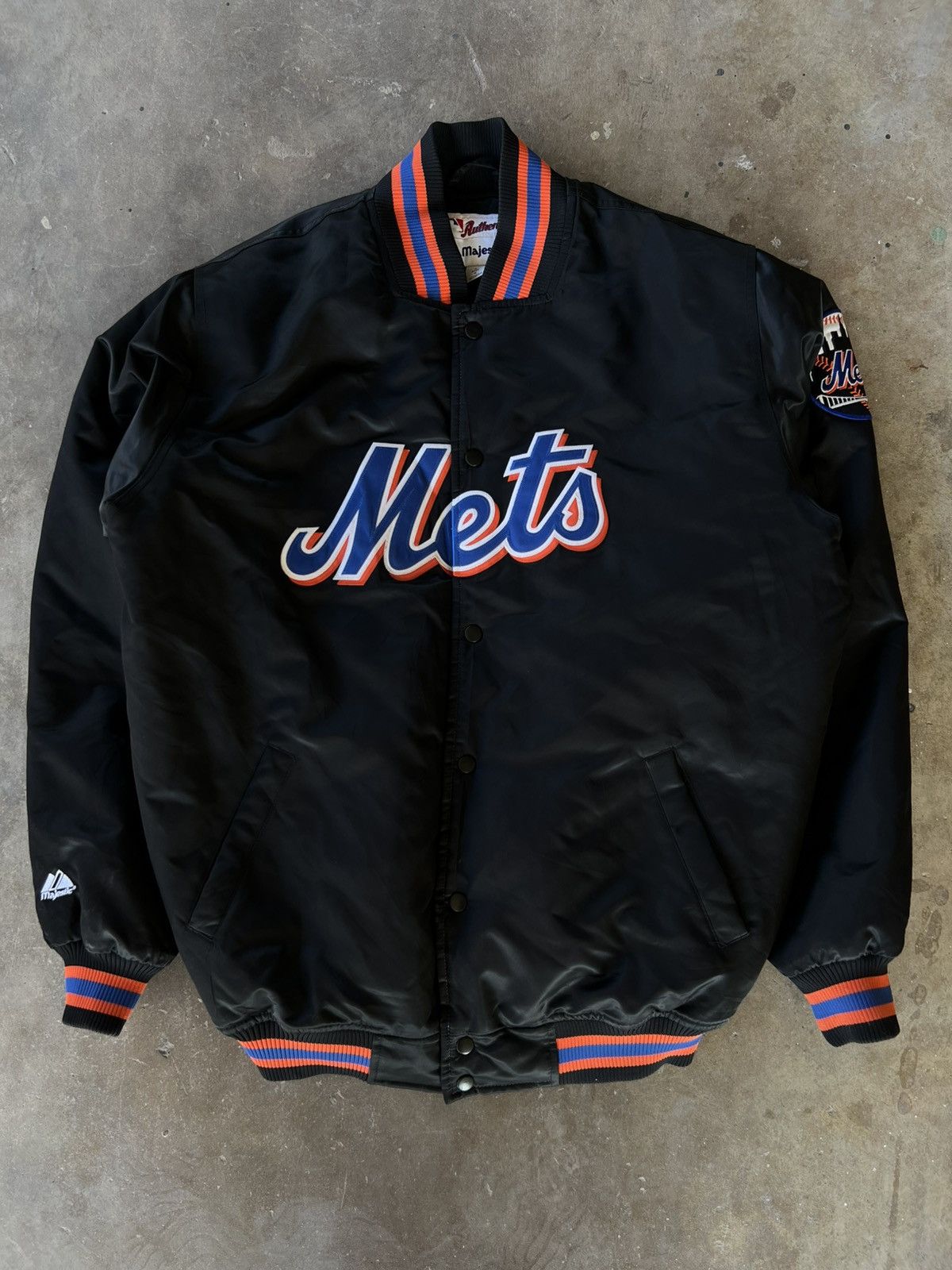 Starter Vintage 90’s MLB New York Mets Satin Button Up Jacket Size US L / EU 52-54 / 3 - 2 Thumbnail