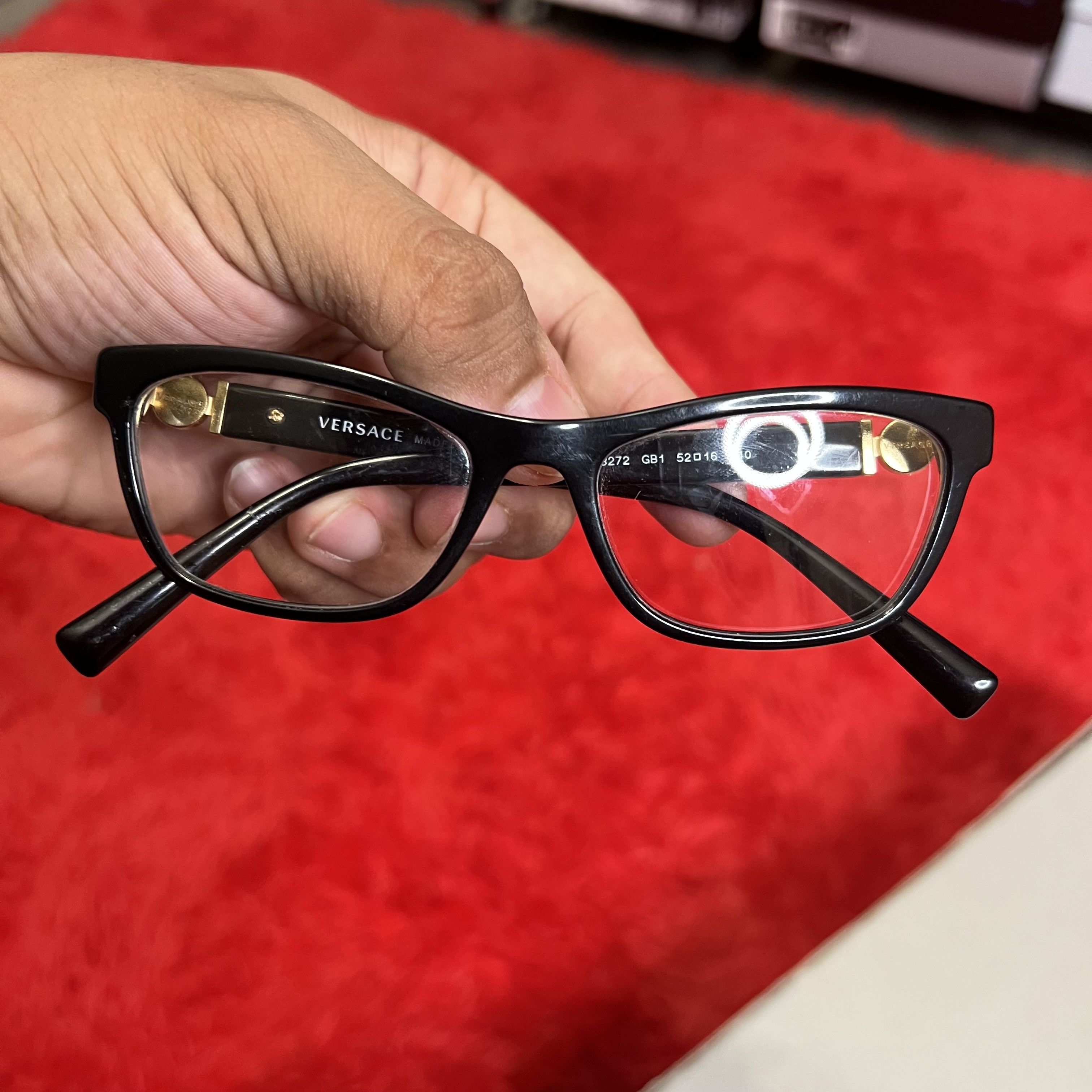 Versace Versace Glasses Black Gold Size ONE SIZE - 2 Thumbnail