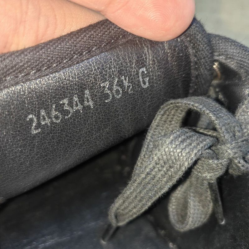 Gucci Gucci Stylish Black Leather Sneakers Size US 6.5 / EU 39-40 - 4 Thumbnail