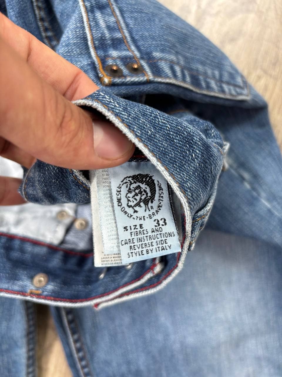 Diesel VTG Diesel y2K Baggy Tab logo japan Denim jeans Size US 32 / EU 48 - 4 Thumbnail
