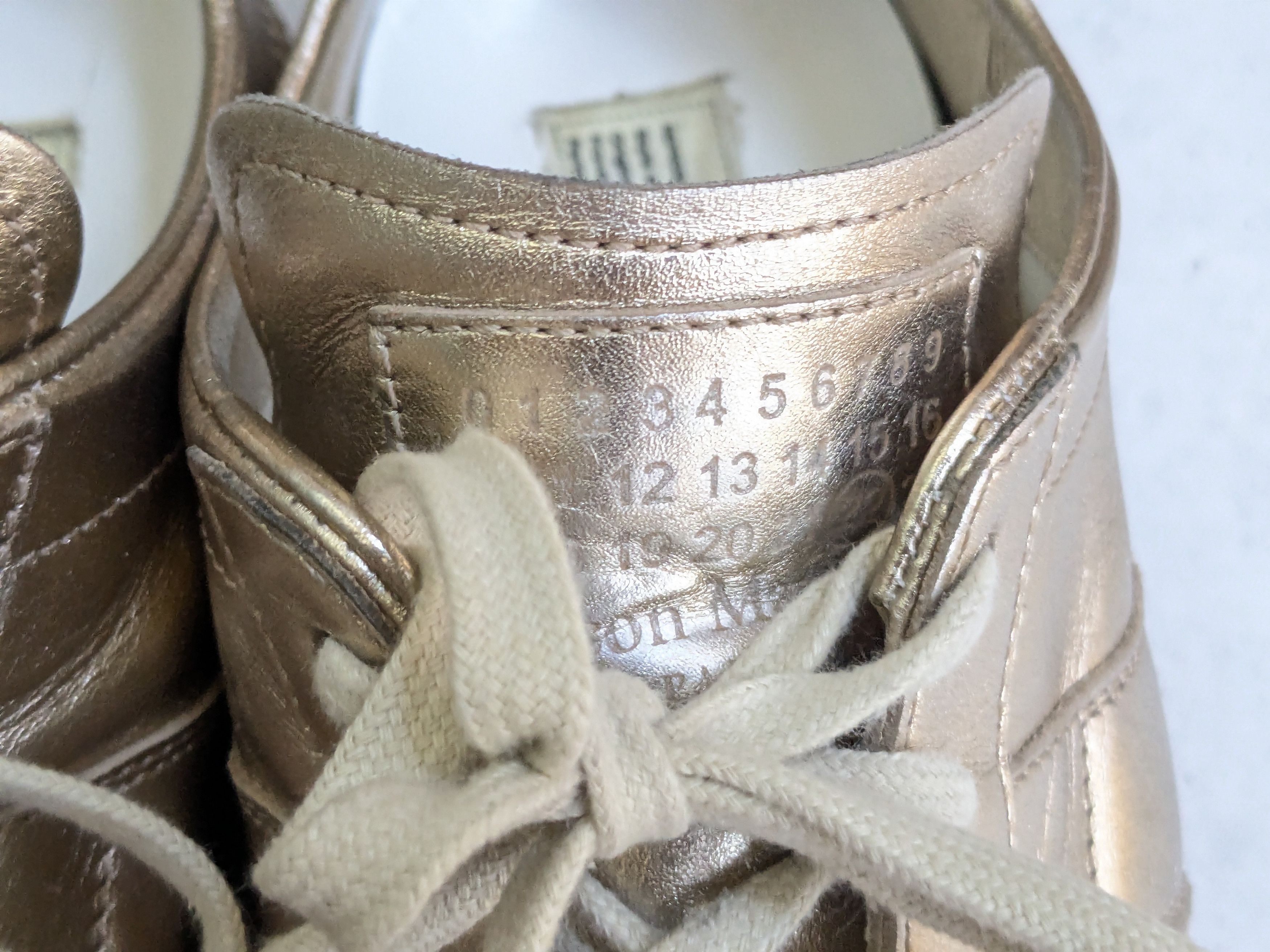 Maison Margiela Maison Margiela GAT Replica Gold 11 44 Low Tops Size US 11 / EU 44 - 8 Thumbnail
