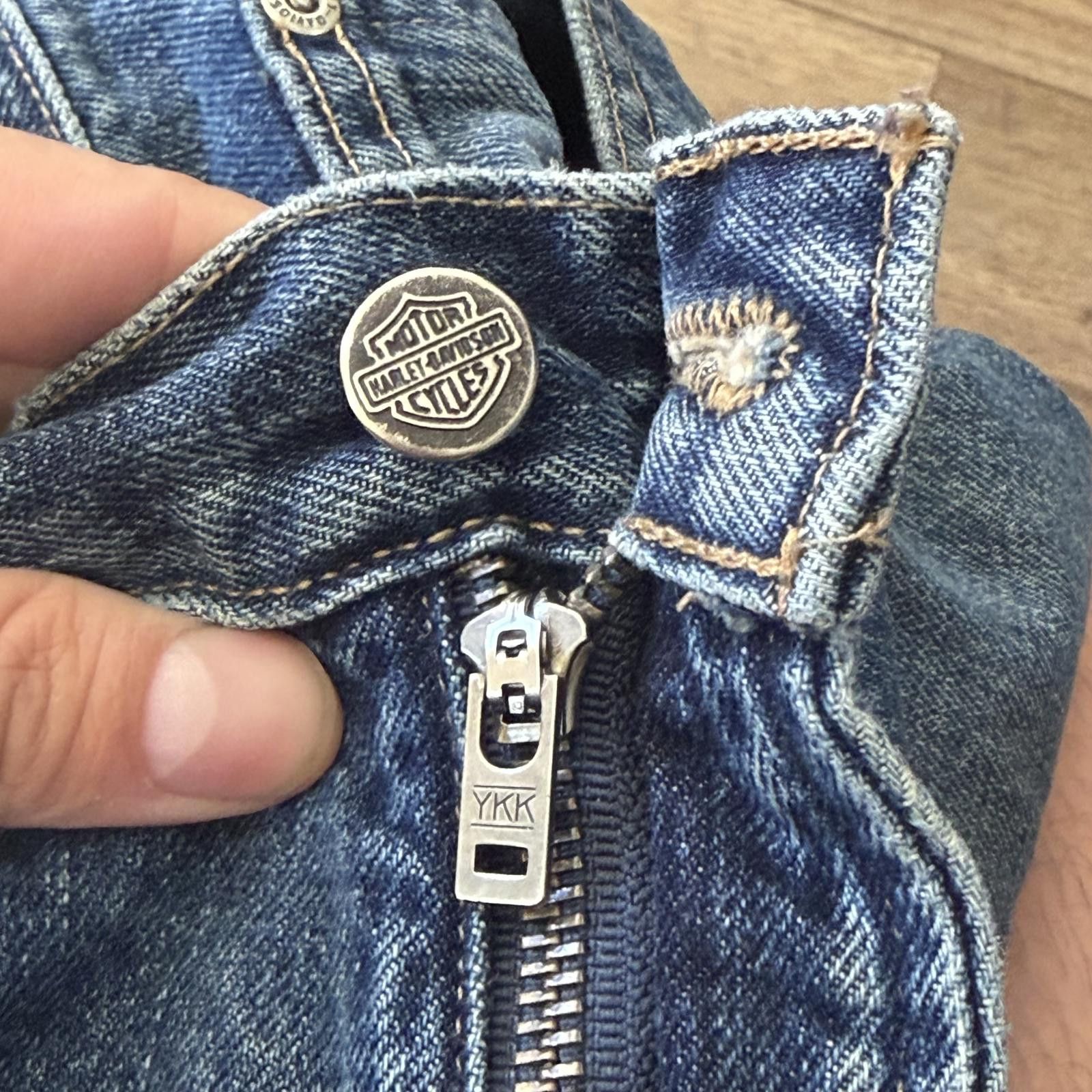 Harley Davidson Harley Davidson Boot Cut Jeans 33x34 Denim Y2K Size US 33 - 3 Thumbnail