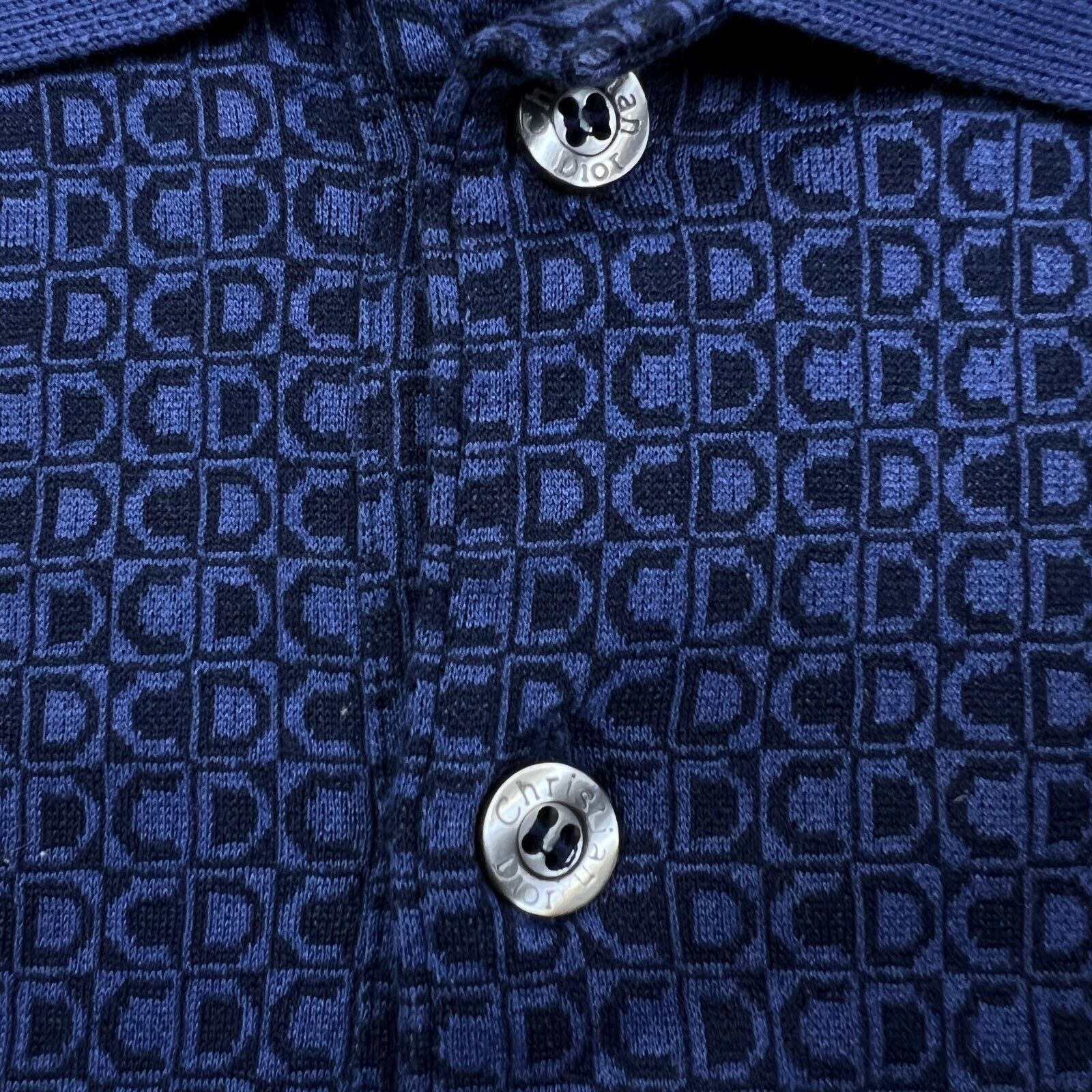 Designer × Dior Christian Dior Polo Shirt Large Oblique Monogram Pocket Tee Size US L / EU 52-54 / 3 - 3 Thumbnail