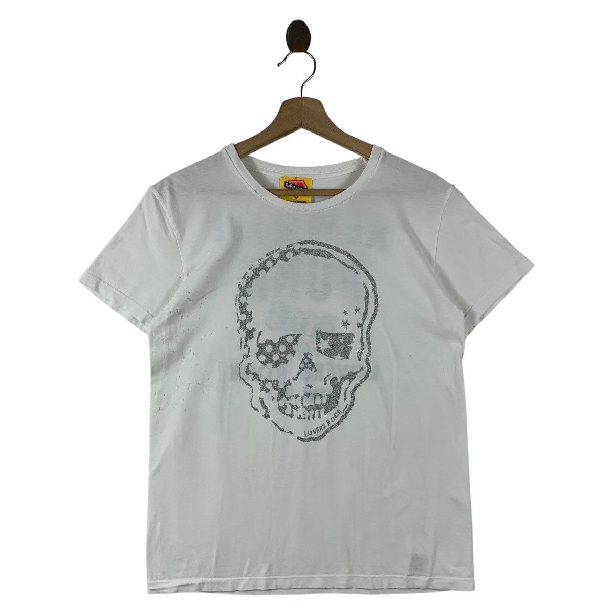 Japanese Brand × Vintage Vintage Distressed SUPER LOVERS japan new wavepunk style tee Size US S / EU 44-46 / 1 - 2 Thumbnail