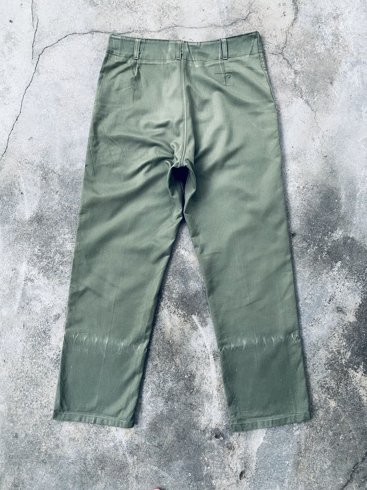 Vintage Vintage Army HBT Baker Pants Distressed Size US 32 / EU 48 - 2 Thumbnail