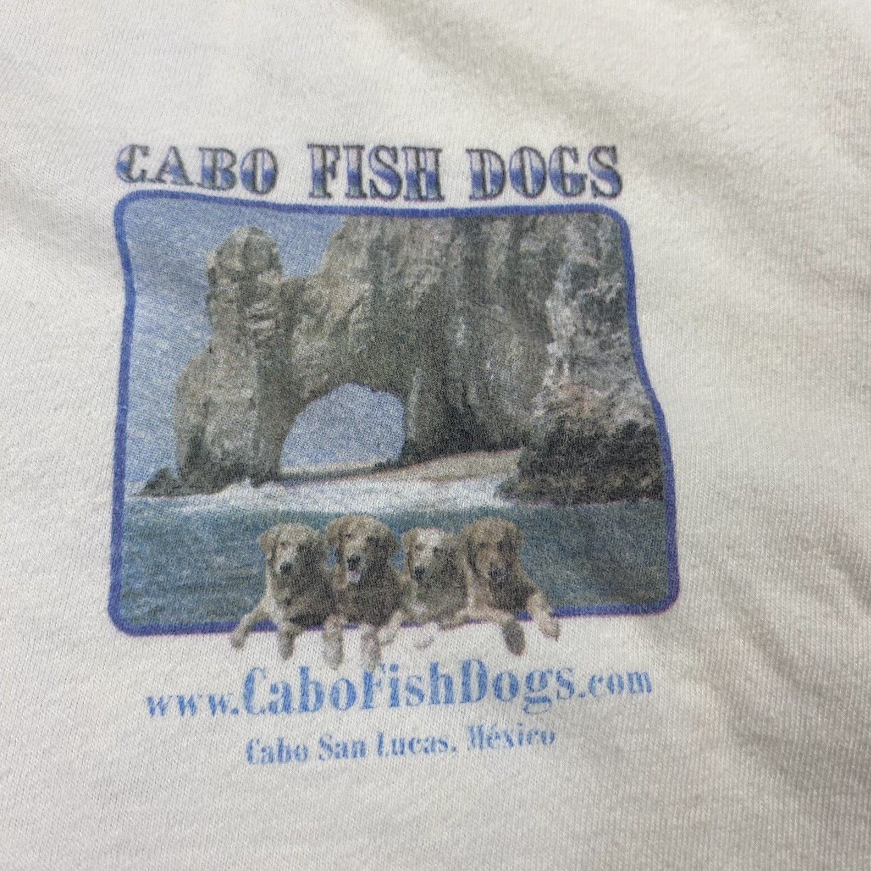 Vintage Vintage Sun Beach 90s Y2K Cabo Fish Dogs Fishing Chart San Lucas T-Shirt 3XL Unisex Cotton Size US XXL / EU 58 / 5 - 2 Thumbnail