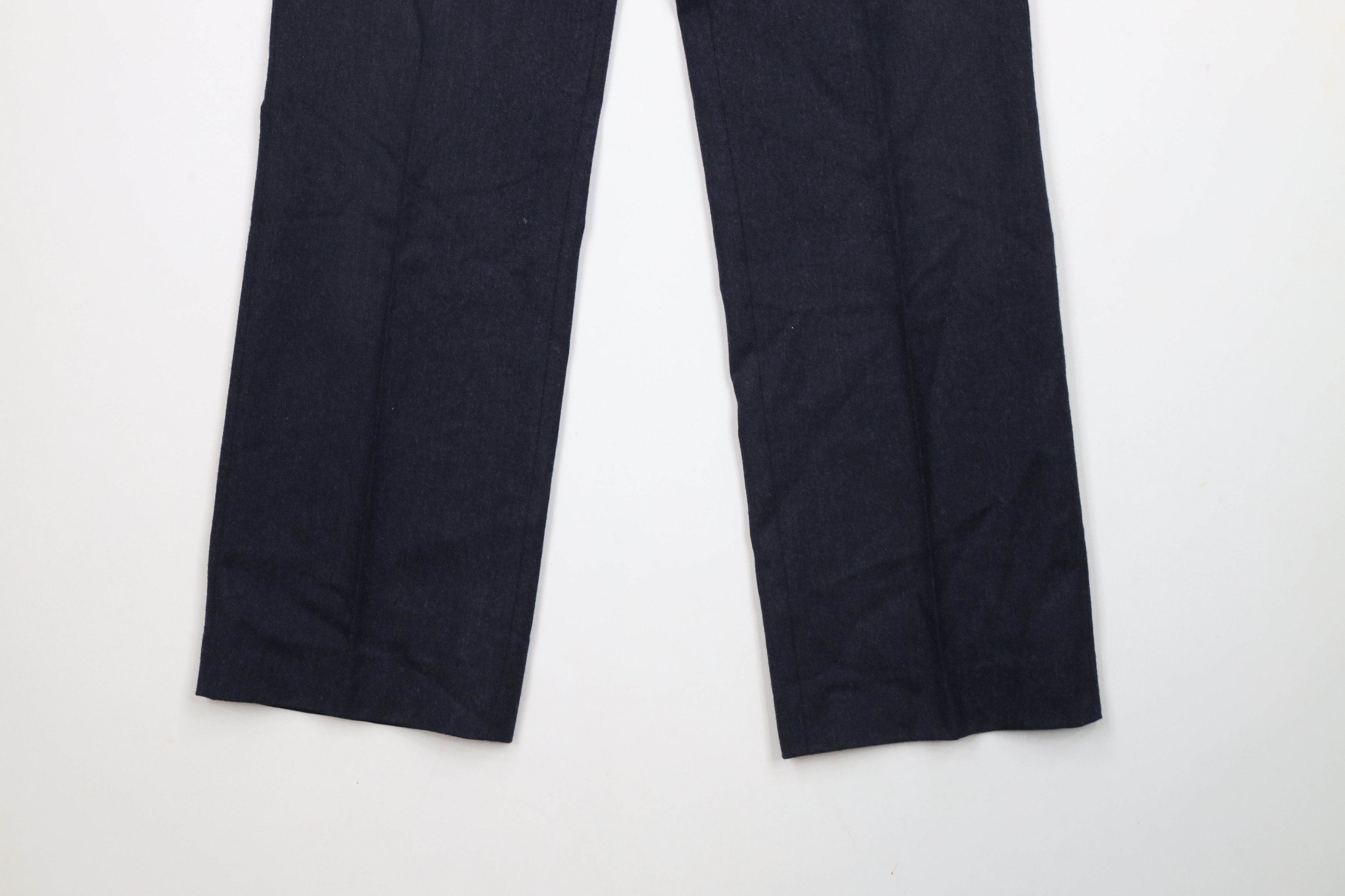 Vintage Vintage 90s Streetwear Wool Wide Leg Chino Pants Blue USA Size US 32 / EU 48 - 4 Thumbnail