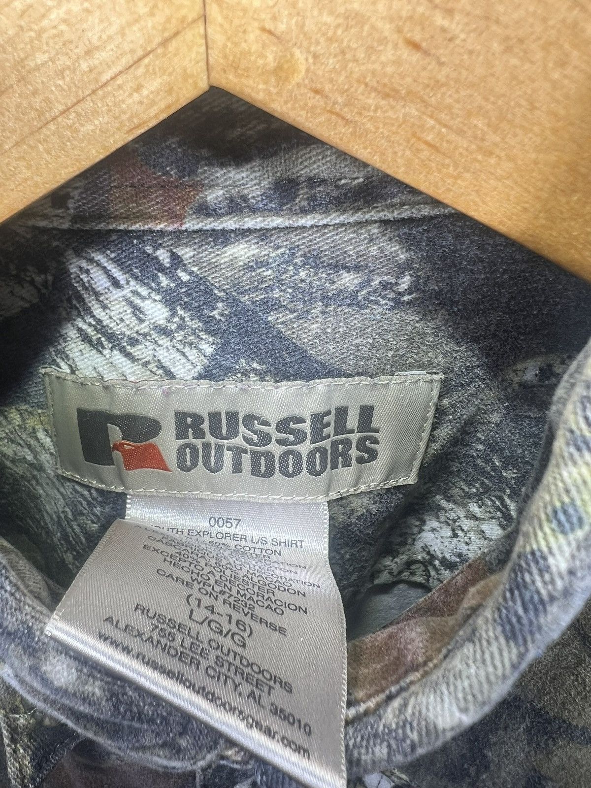 Russell Athletic Russell Outdoor Camo Shirt Youth L (14-16) Pockets Hunting Size US S / EU 44-46 / 1 - 3 Thumbnail
