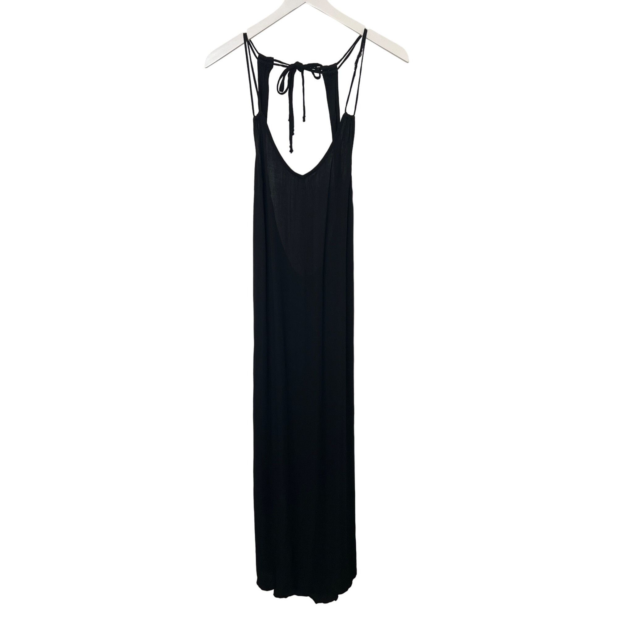 Anthropologie Anthropologie Shoreline Black Open-Back Maxi Dress Size XS / US 0-2 / IT 36-38 - 5 Thumbnail