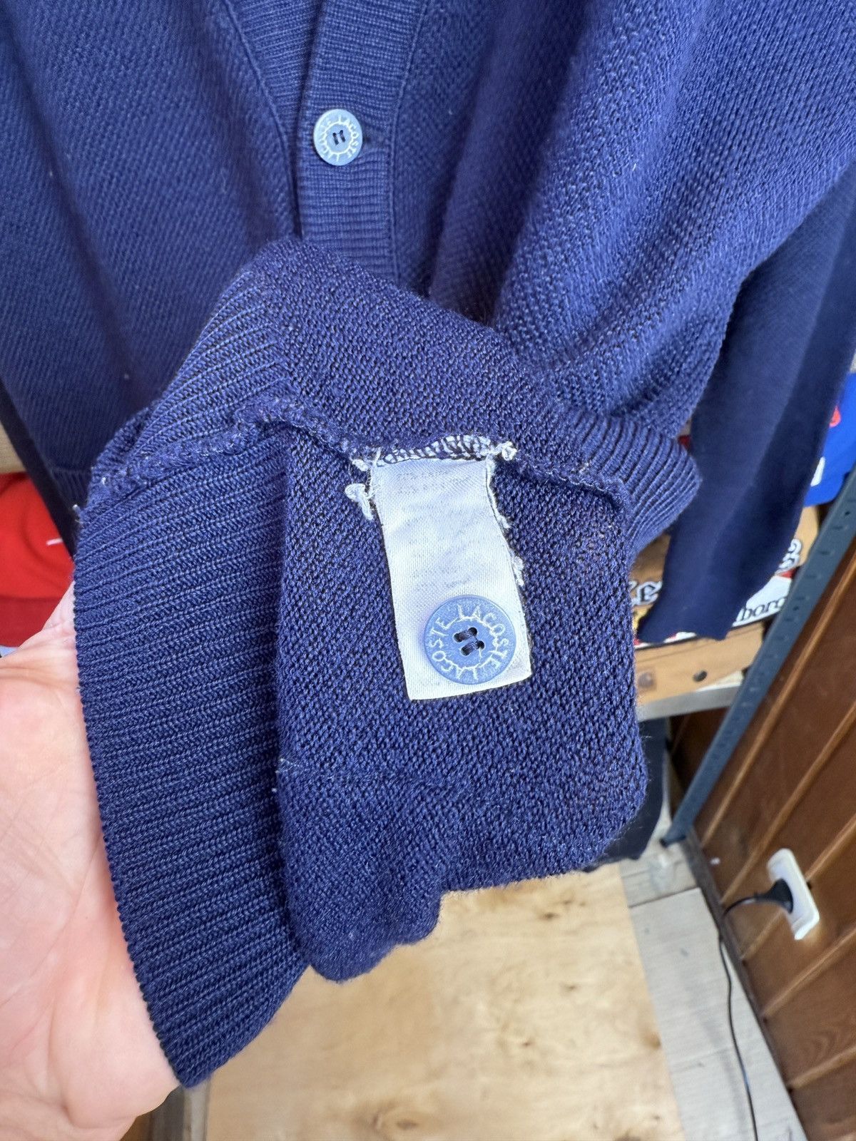 Lacoste Vintage Y2K Lacoste Cardigan Wool Sweater 90s Rare Size L/XL Size US XL / EU 56 / 4 - 5 Thumbnail