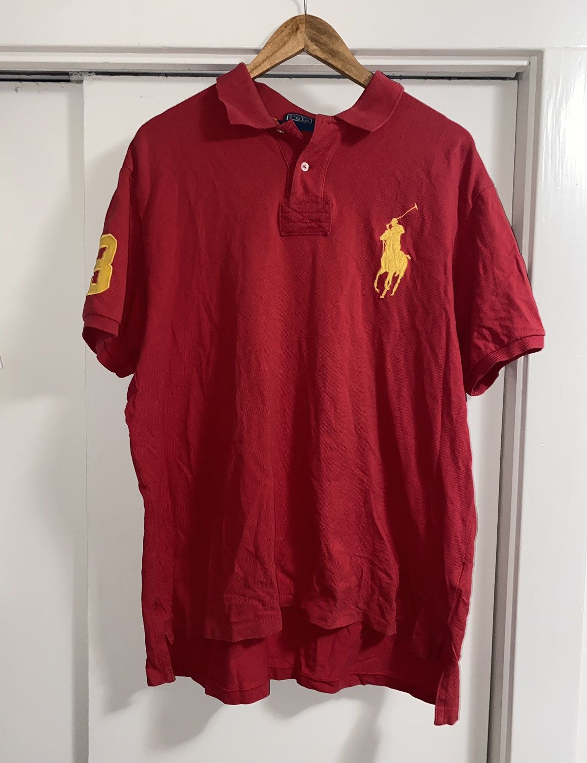 Polo Ralph Lauren × RRL Ralph Lauren Vintage Big Pony Ralph Lauren Polo Red XXL Size US XXL / EU 58 / 5 - 1 Thumbnail
