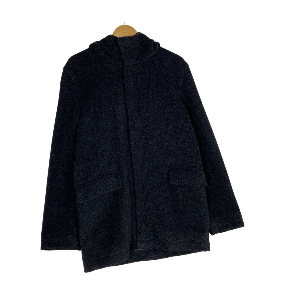 PPFM wool overcoat hoodie